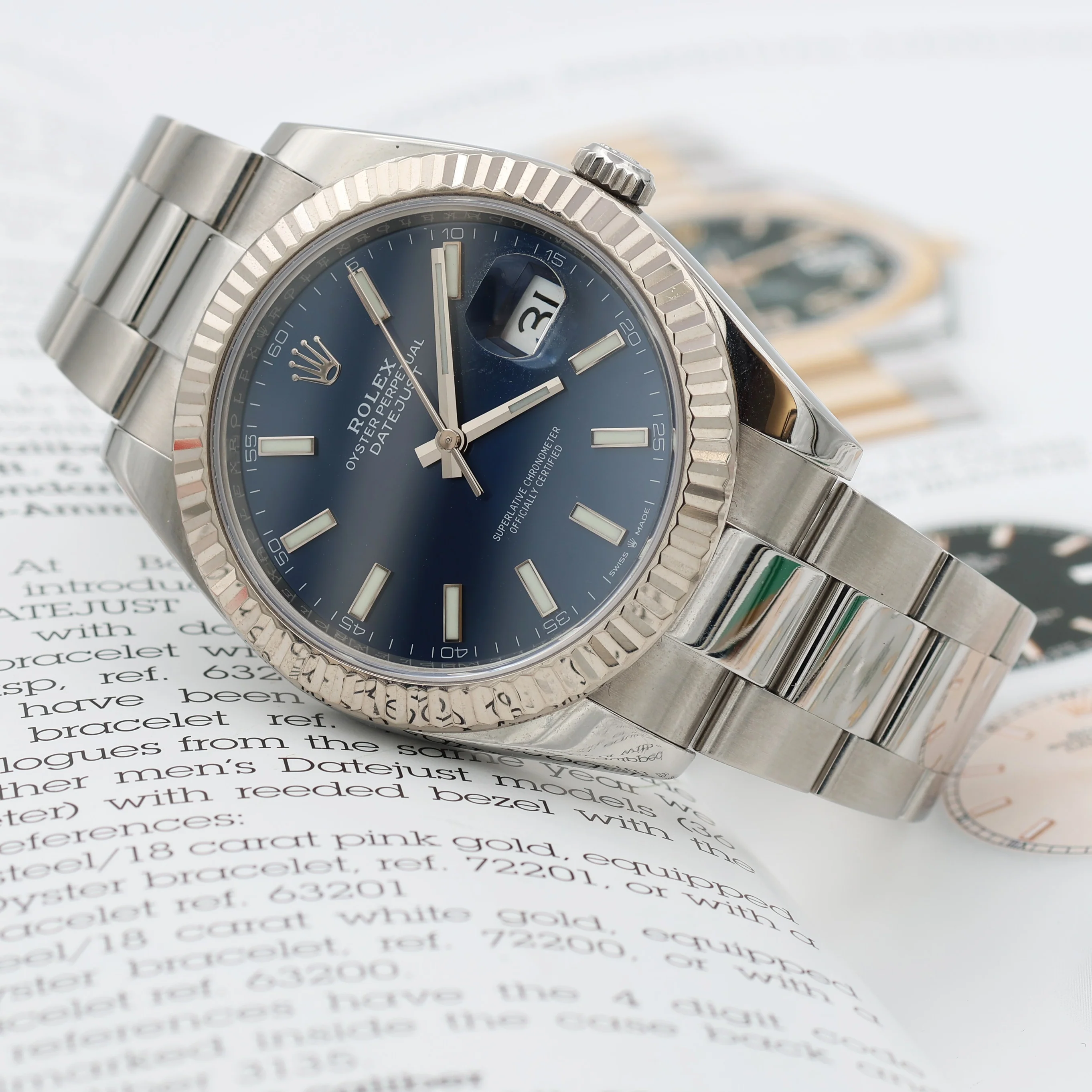 Rolex Datejust ref. 126334 Blue Dial Oyster bracelet - Full Set - Image 8