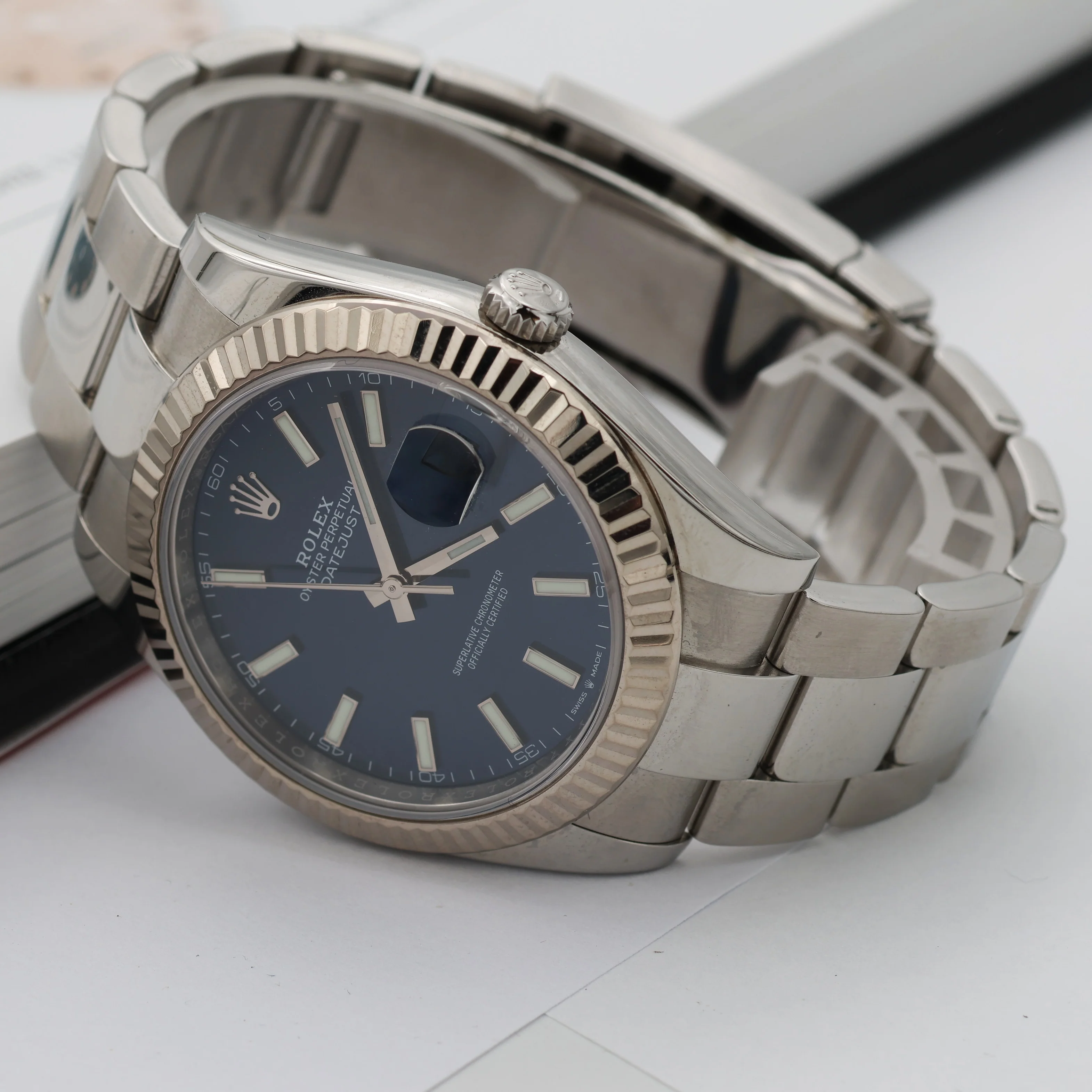 Rolex Datejust ref. 126334 Blue Dial Oyster bracelet - Full Set - Image 9