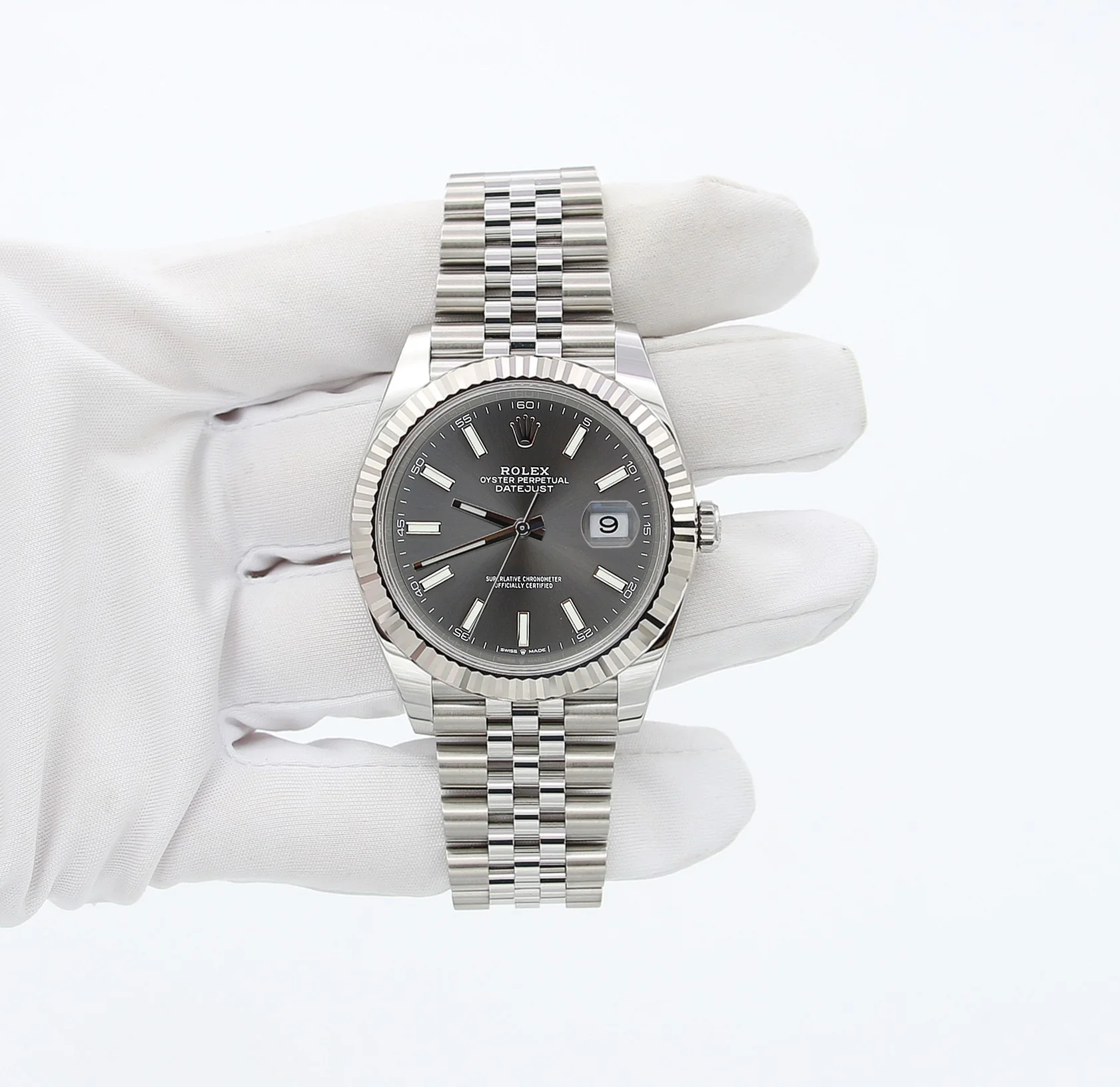 Rolex Datejust ref. 126334 Slate Gray Dial Jubilee bracelet - Full Set - Image 2