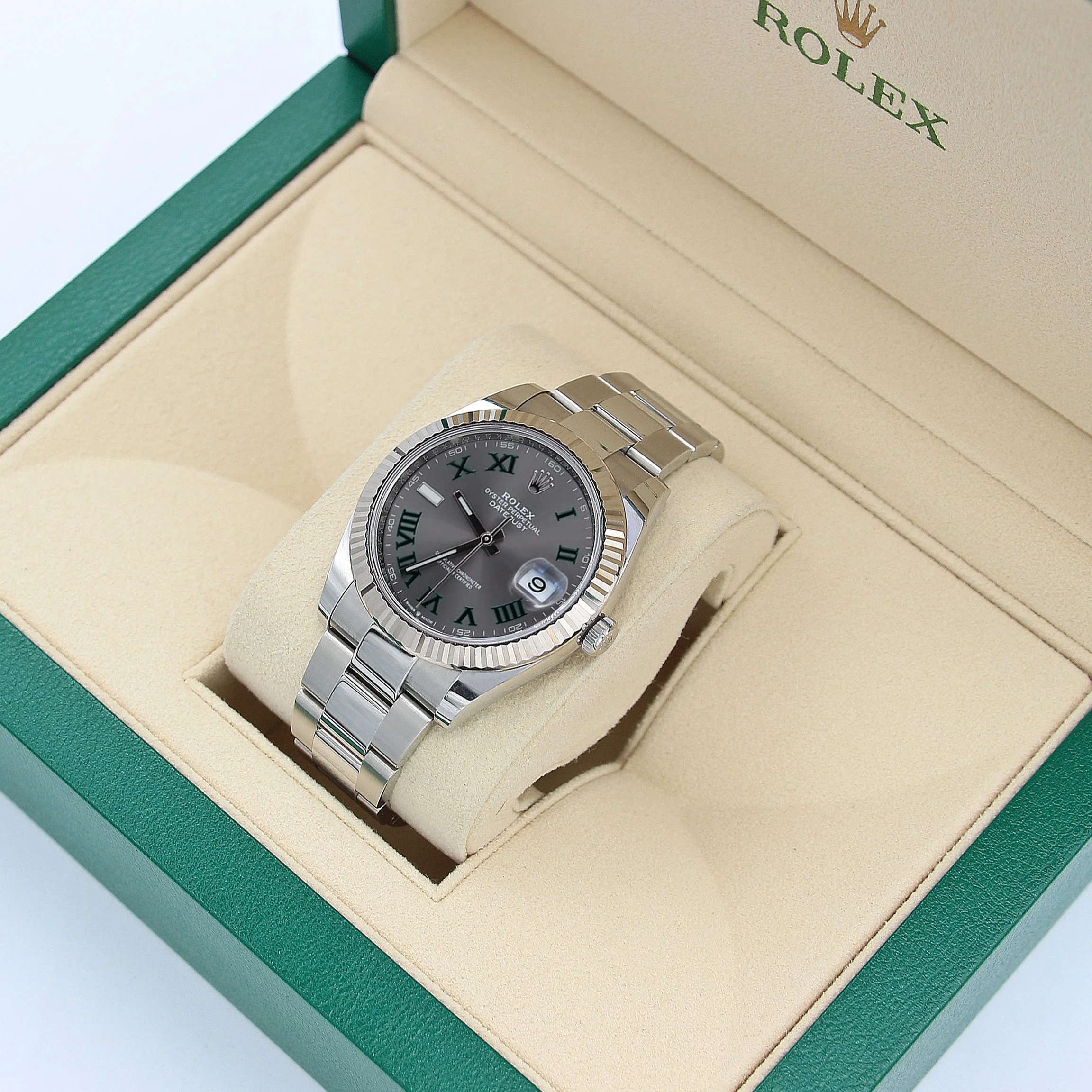 Rolex Datejust ref. 126334 Wimbledon Dial Oyster bracelet - Full Set - Image 2