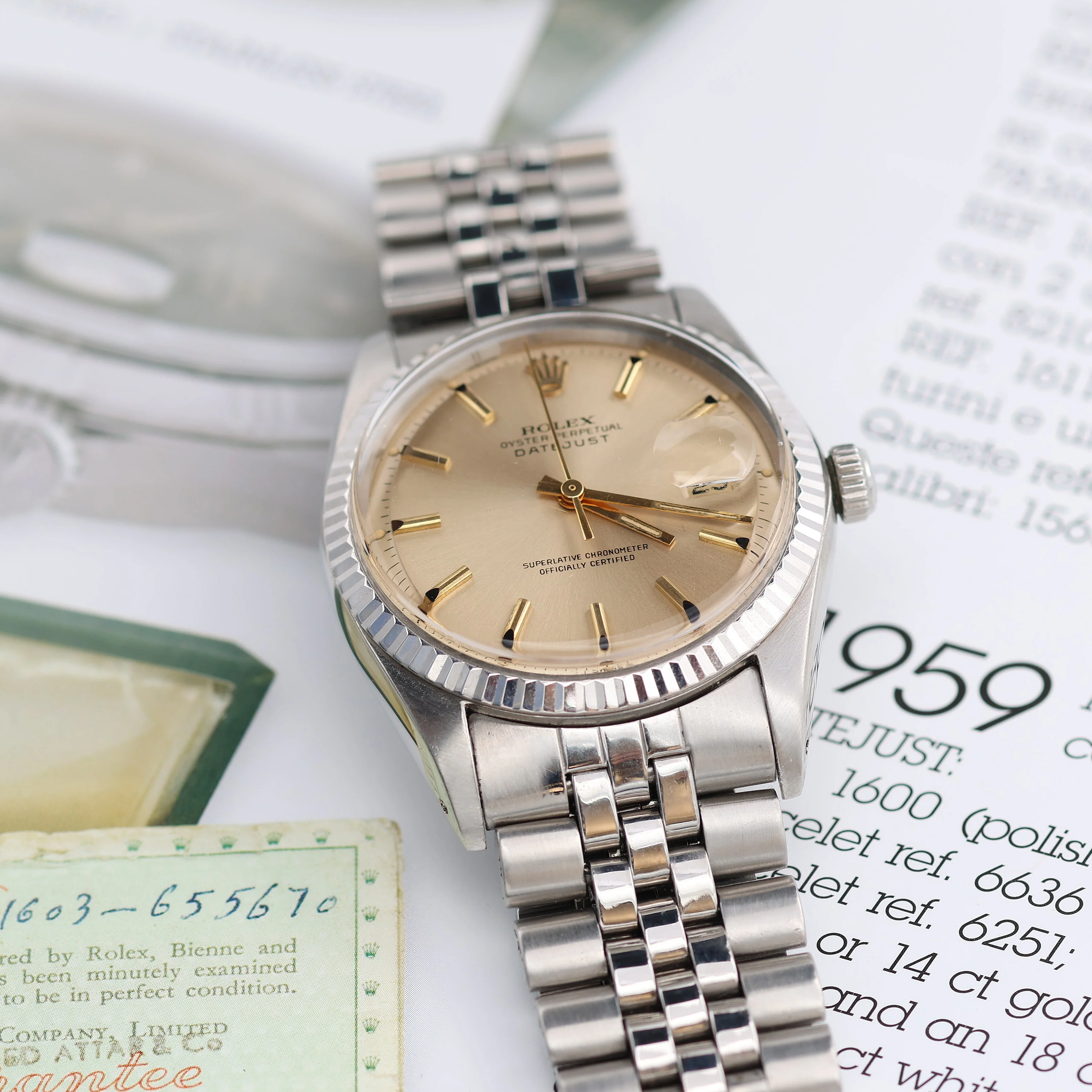 Rolex Datejust ref. 1601 - Champagne Dial Special Saudi - Jubilee Bracelet - Image 2