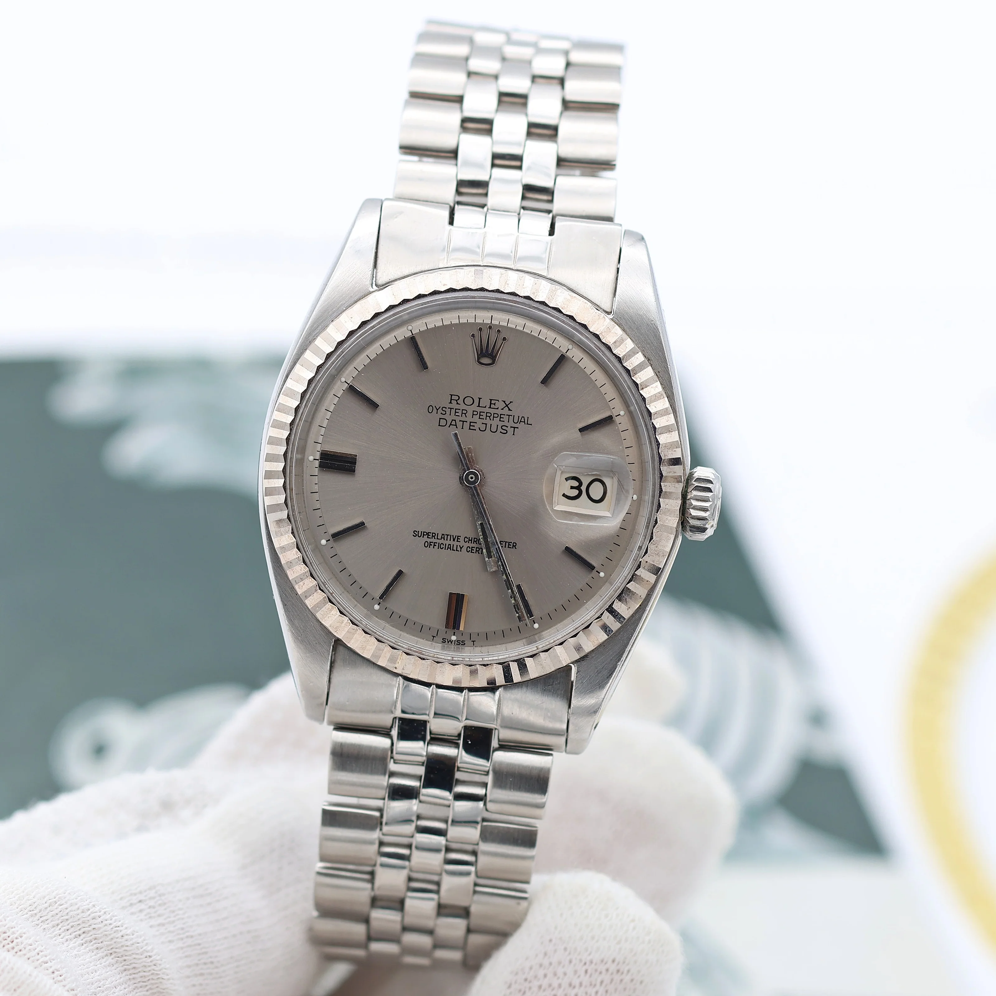Rolex Datejust ref. 1601 - Grey Dial - Jubilee bracelet - Image 2