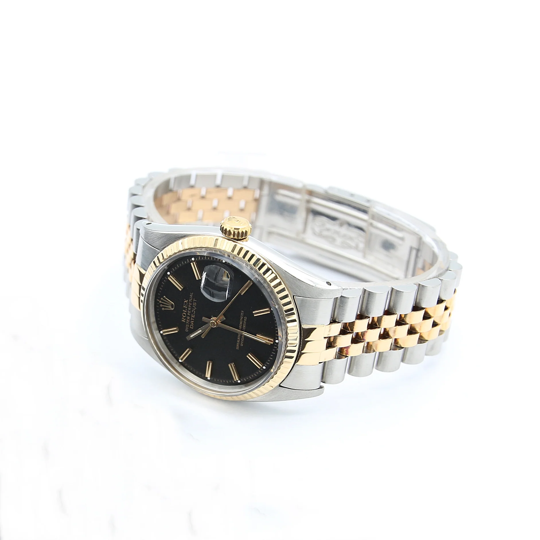 Rolex Datejust ref. 1601 Steel/Gold Bezel - Black Dial - Jubilee bracelet - Image 4