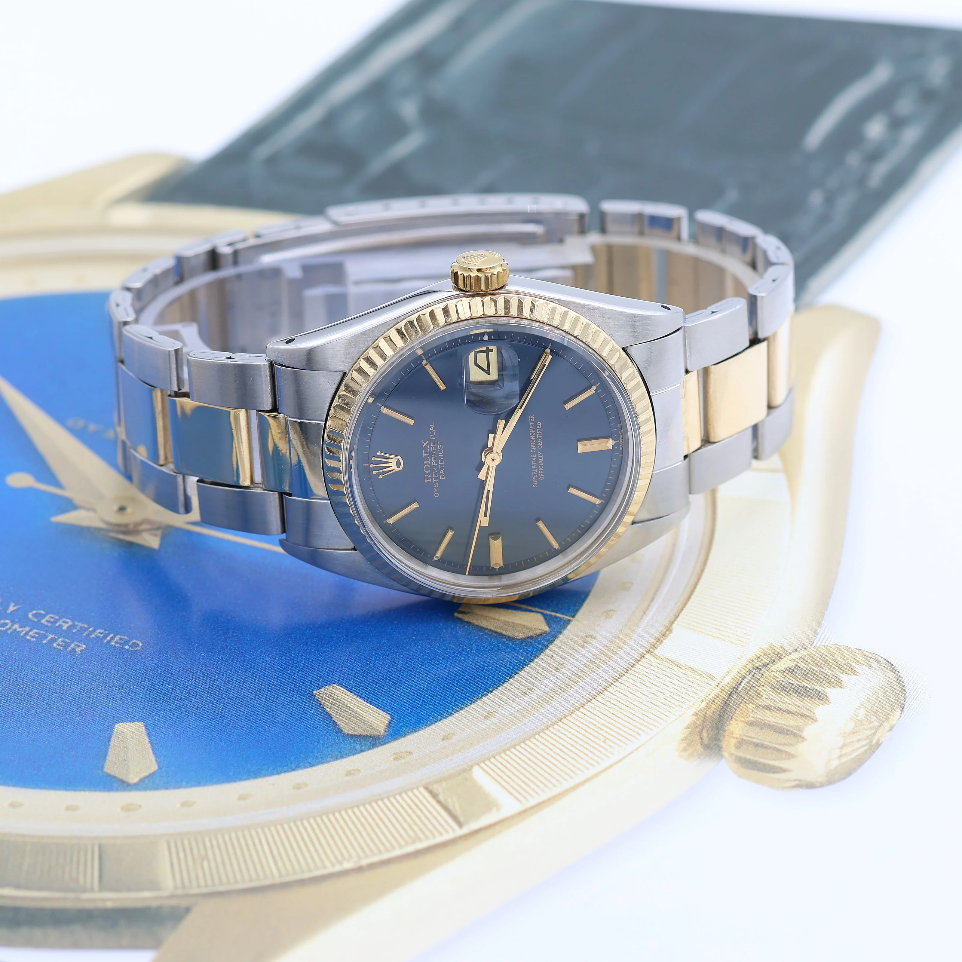 Rolex Datejust ref. 1601 Steel/Gold Bezel - Blue Dial - Oyster bracelet - Image 6