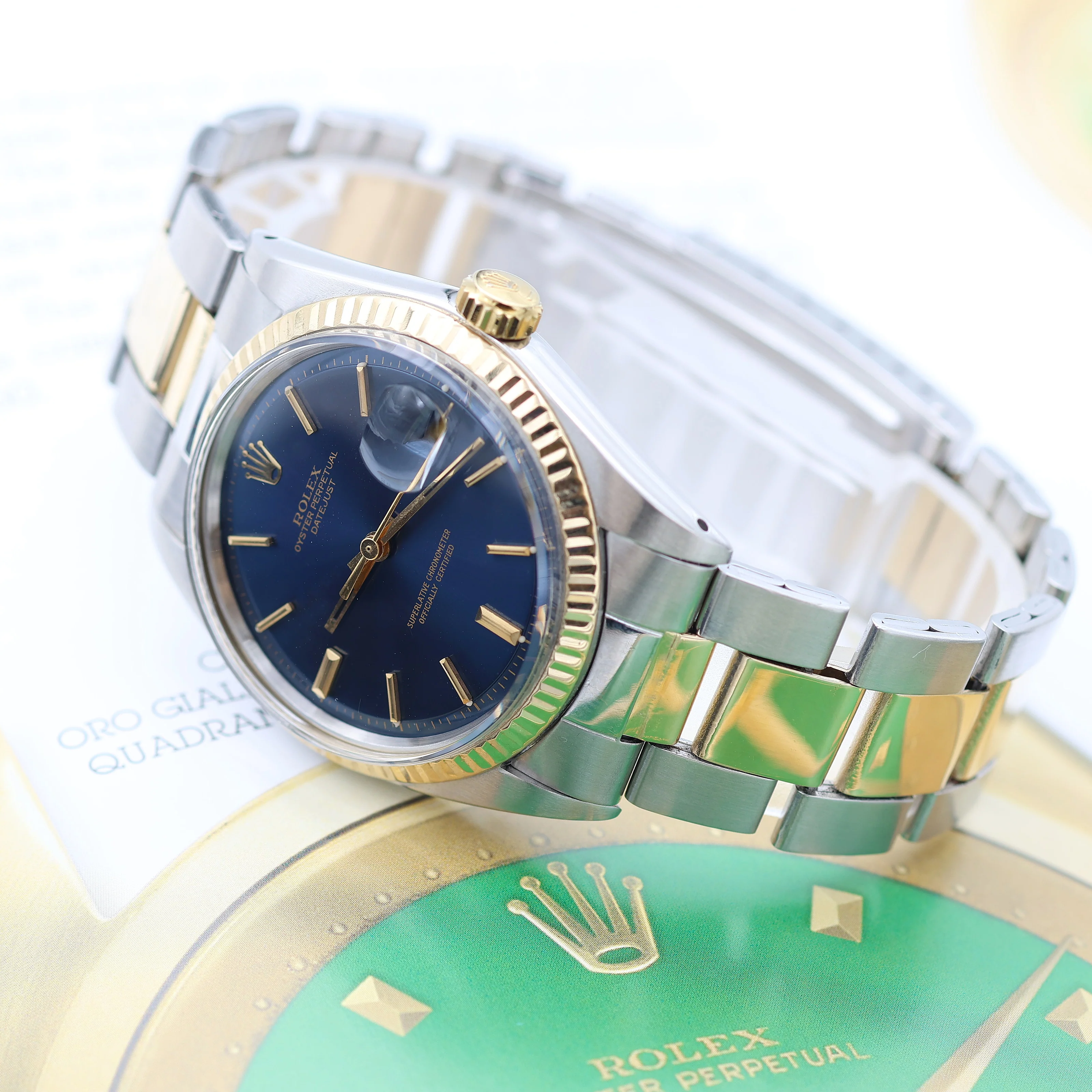 Rolex Datejust ref. 1601 Steel/Gold Bezel - Blue Dial - Oyster bracelet - Image 7