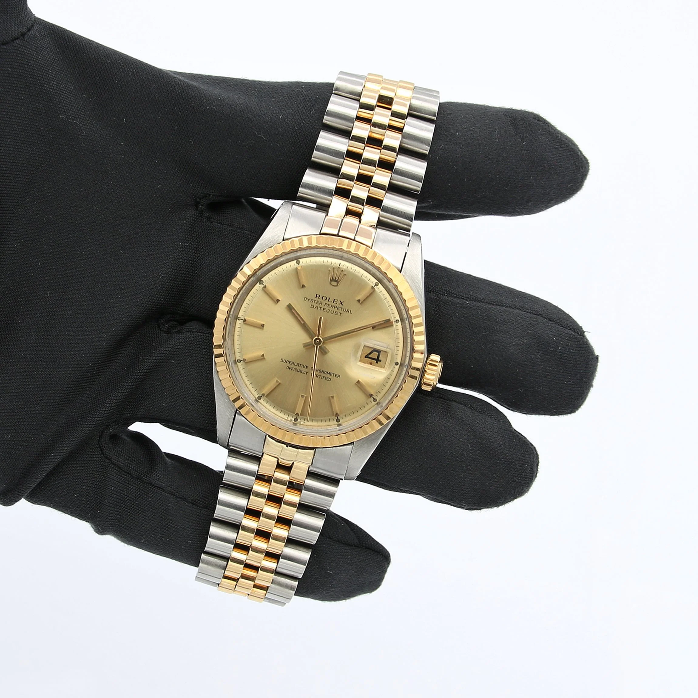 Rolex Datejust ref. 1601 - Steel/Yellow Gold - Champagne Dial - Image 2
