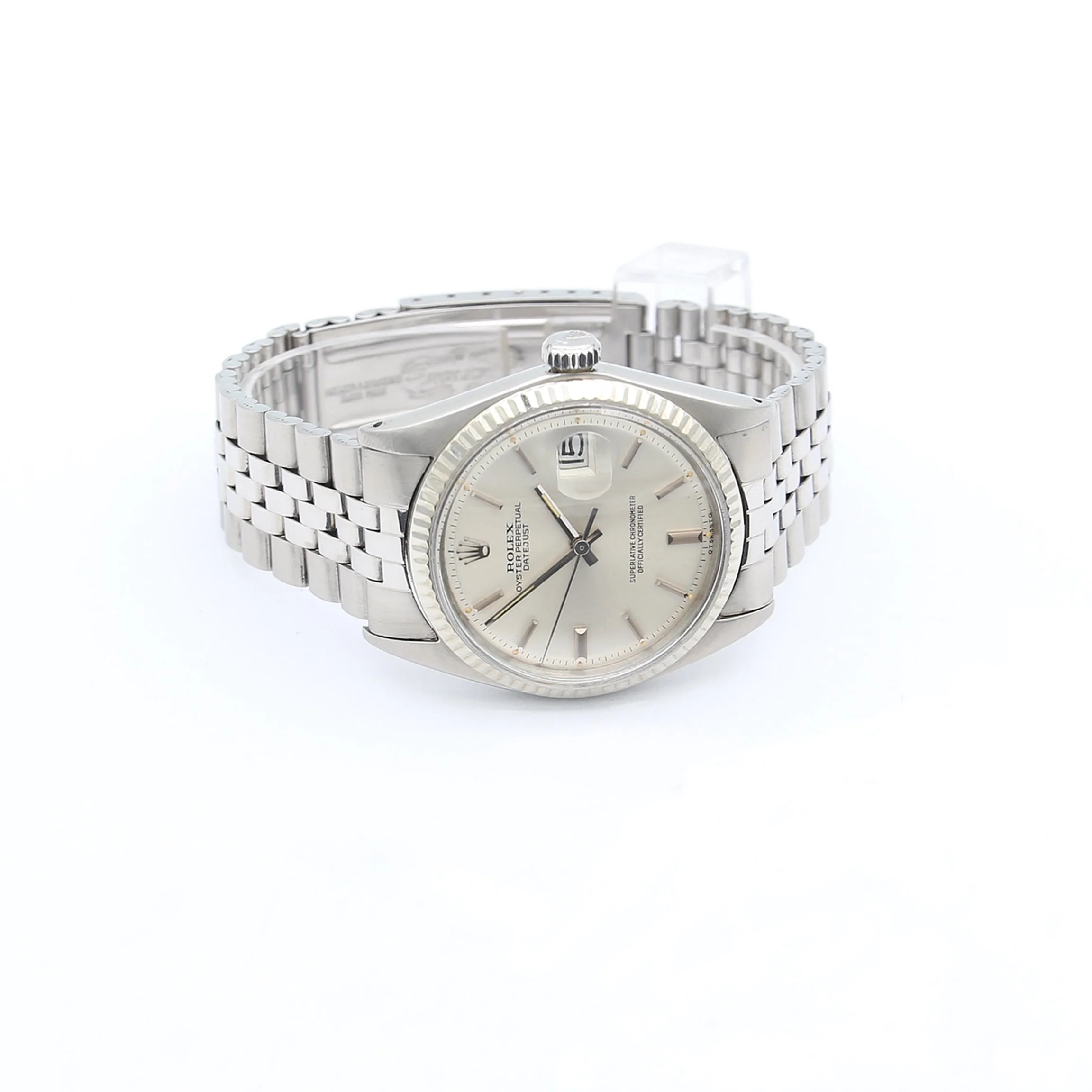 Rolex Datejust ref. 1601 - White Gold Bezel - Silver dial (V I) - Image 4