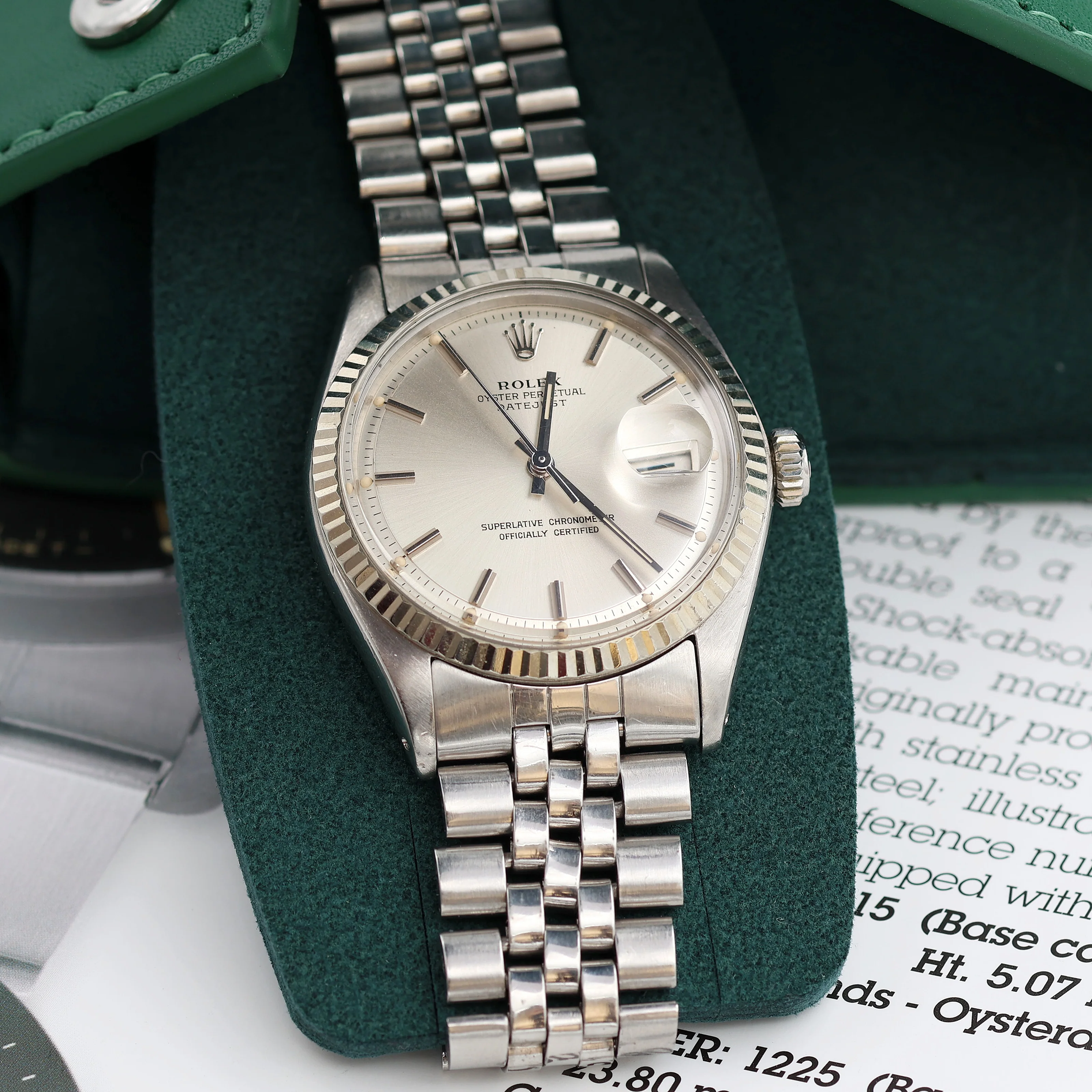 Rolex Datejust ref. 1601 - White Gold Bezel - Silver dial (V IV) - Image 3