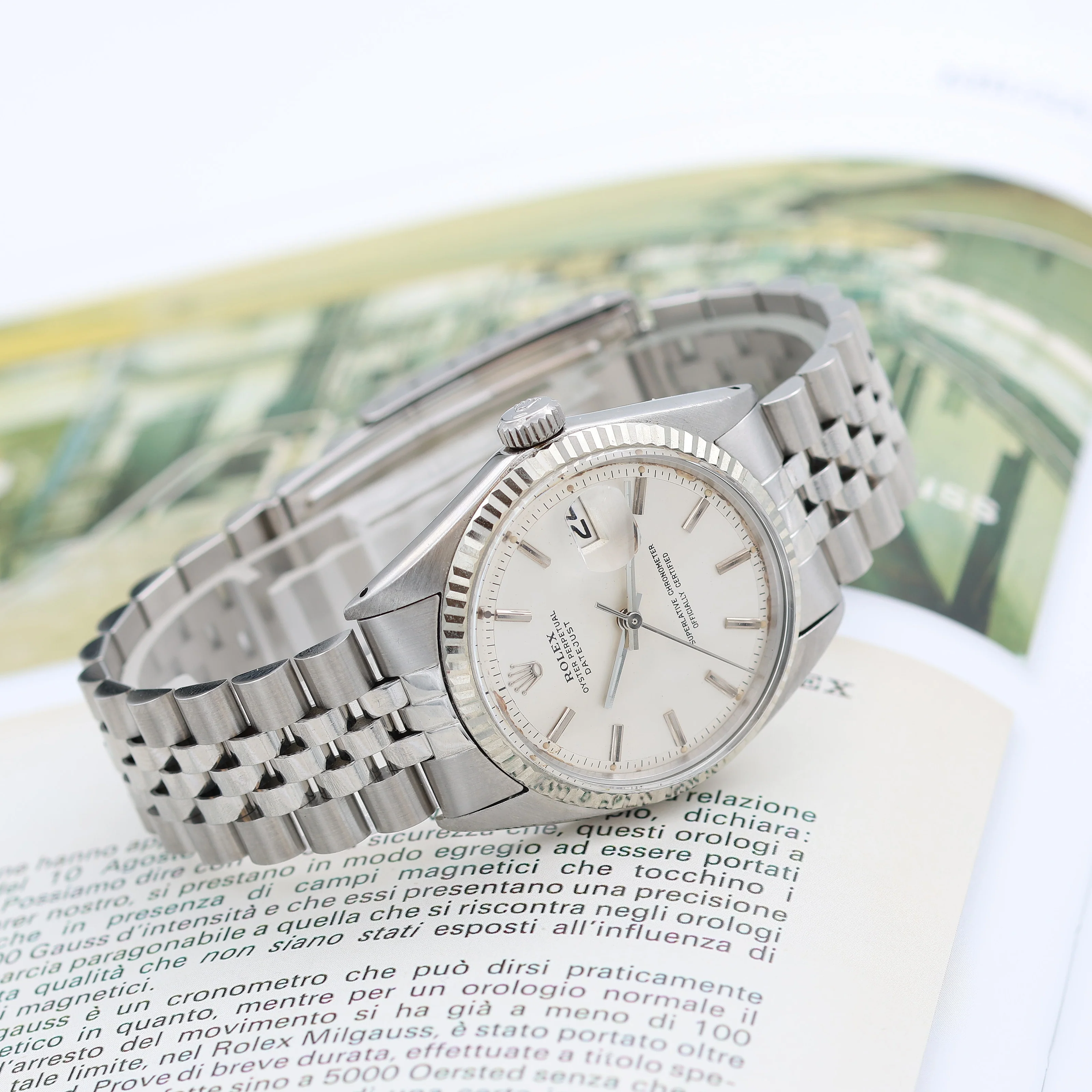Rolex Datejust ref. 1601 - White Gold Bezel - Silver dial (VII) - Image 6