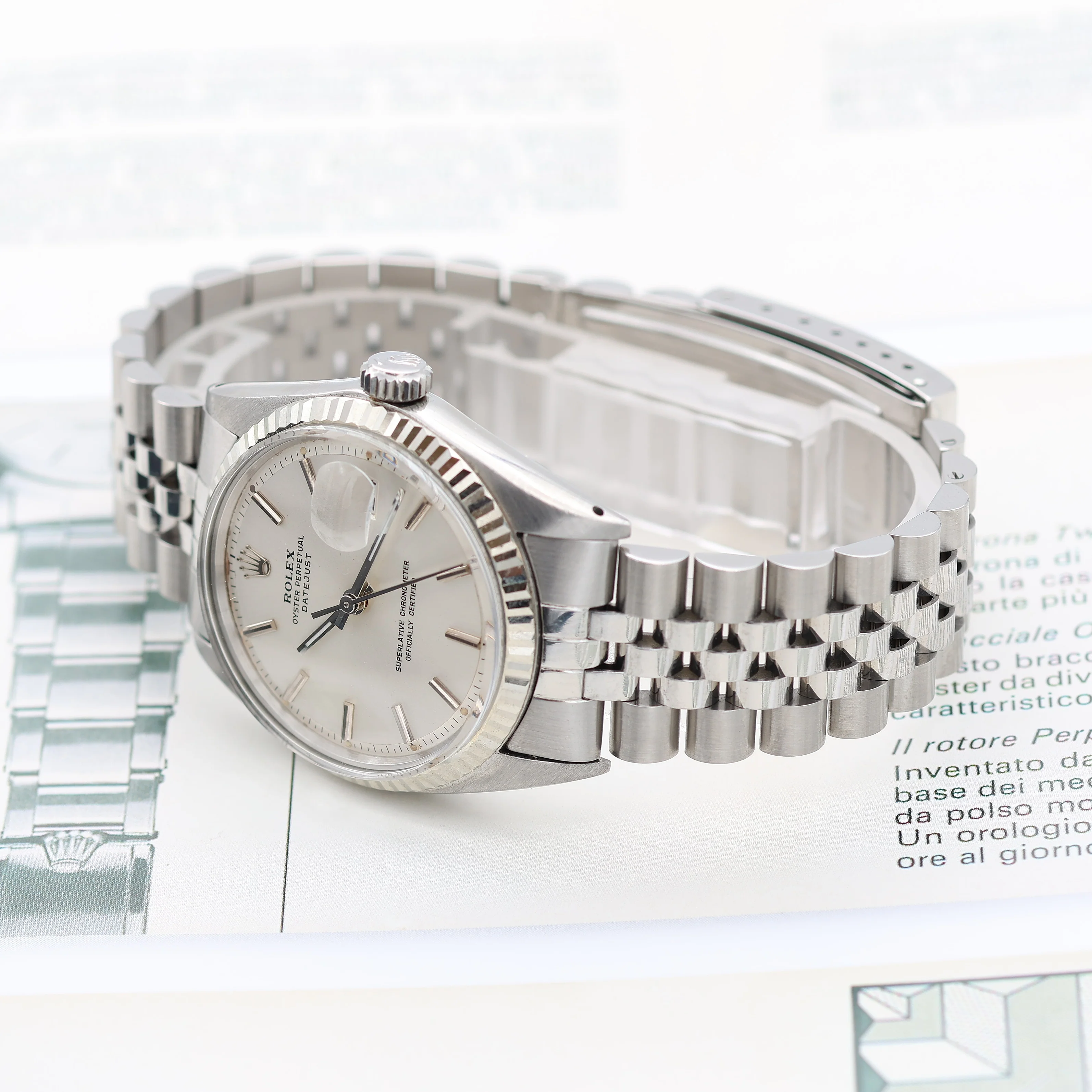 Rolex Datejust ref. 1601 - White Gold Bezel - Silver dial (VII) - Image 7