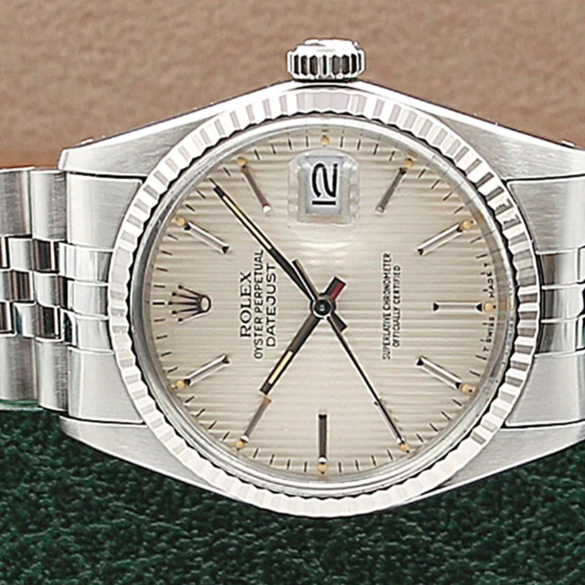 Rolex Datejust ref. 16014 - Tapestry dial - Jubilee bracelet - Image 4