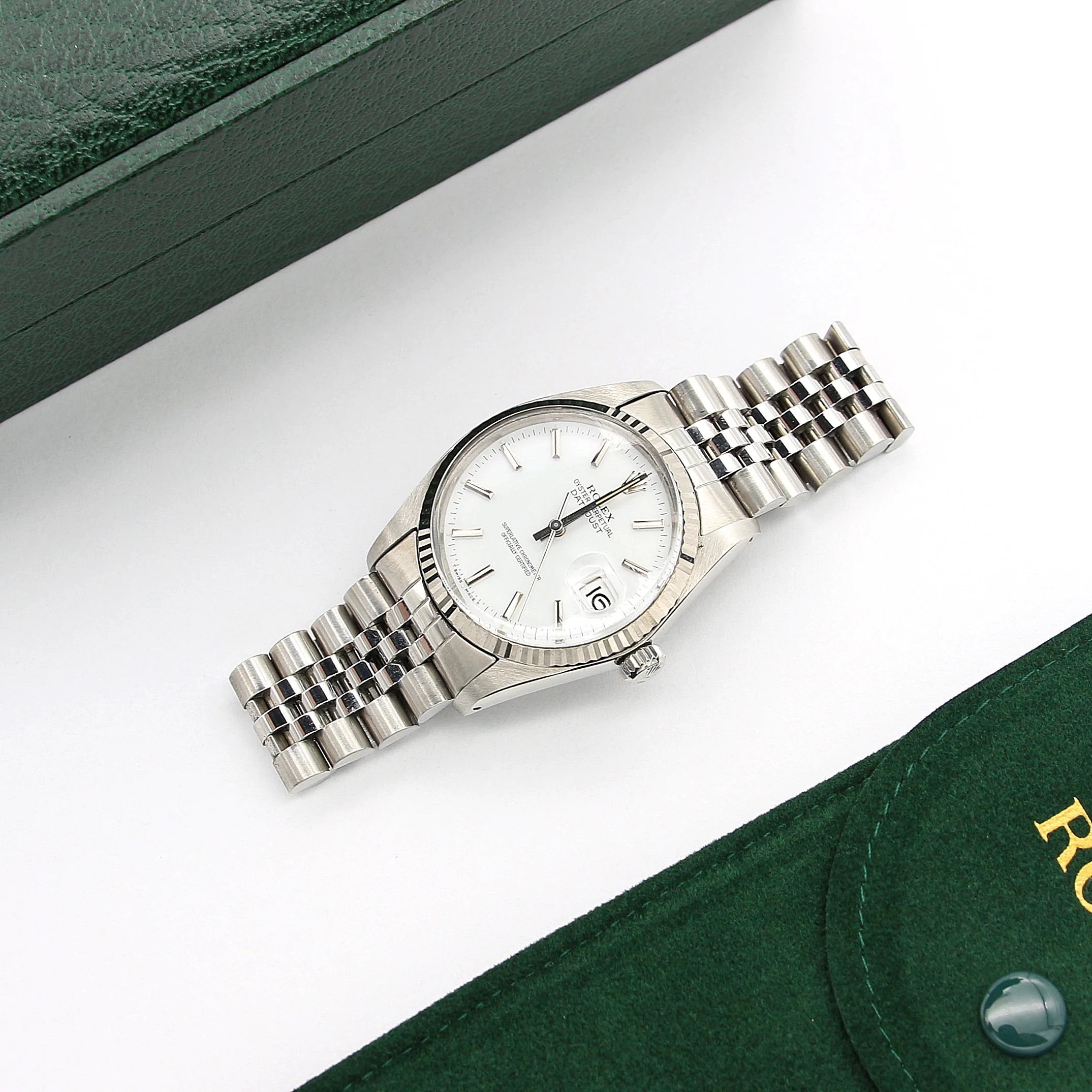 Rolex Datejust ref. 16014 - White dial - Jubilee bracelet - Image 3