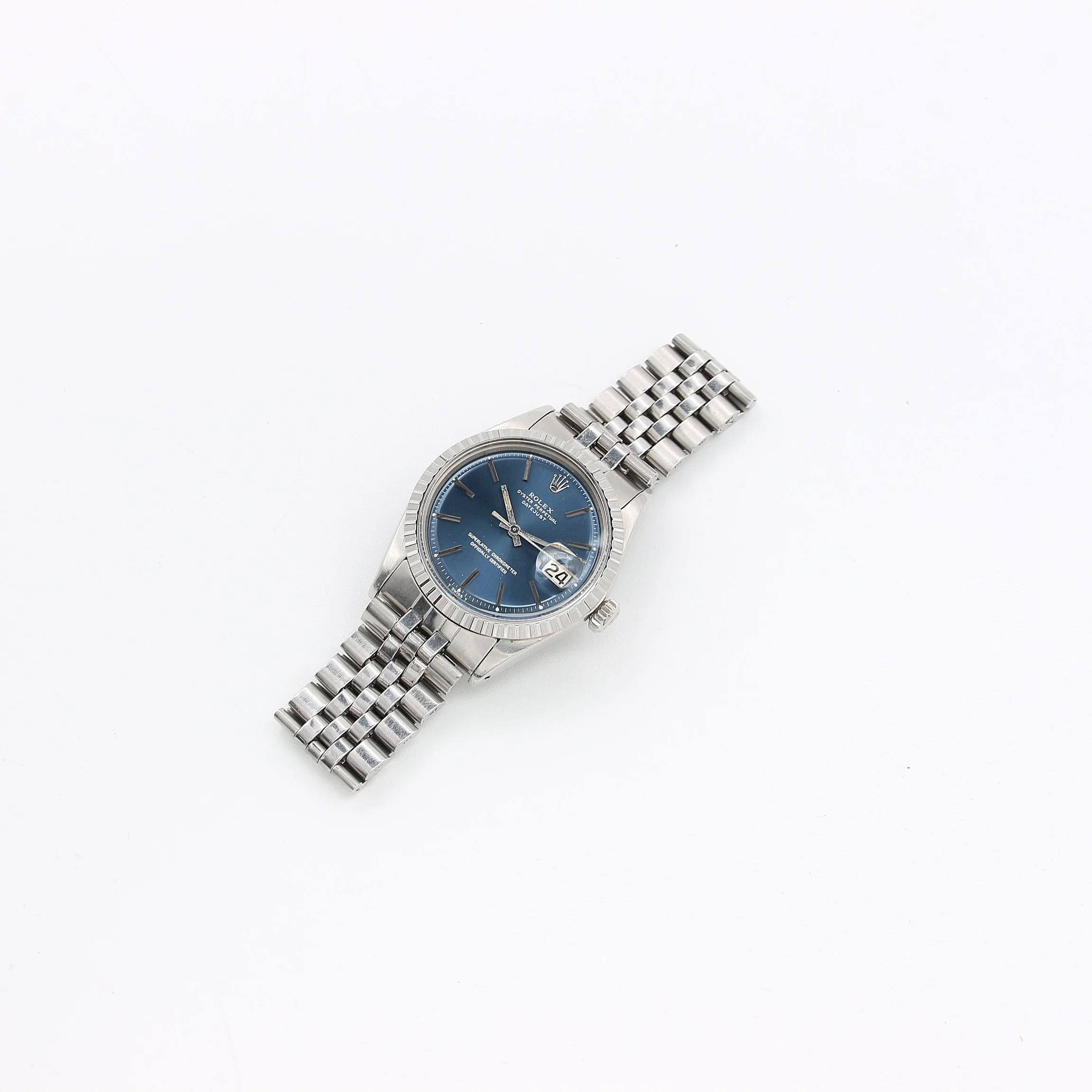 Rolex Datejust ref 1603 Blue Dial Jubilee Bracelet - Image 3