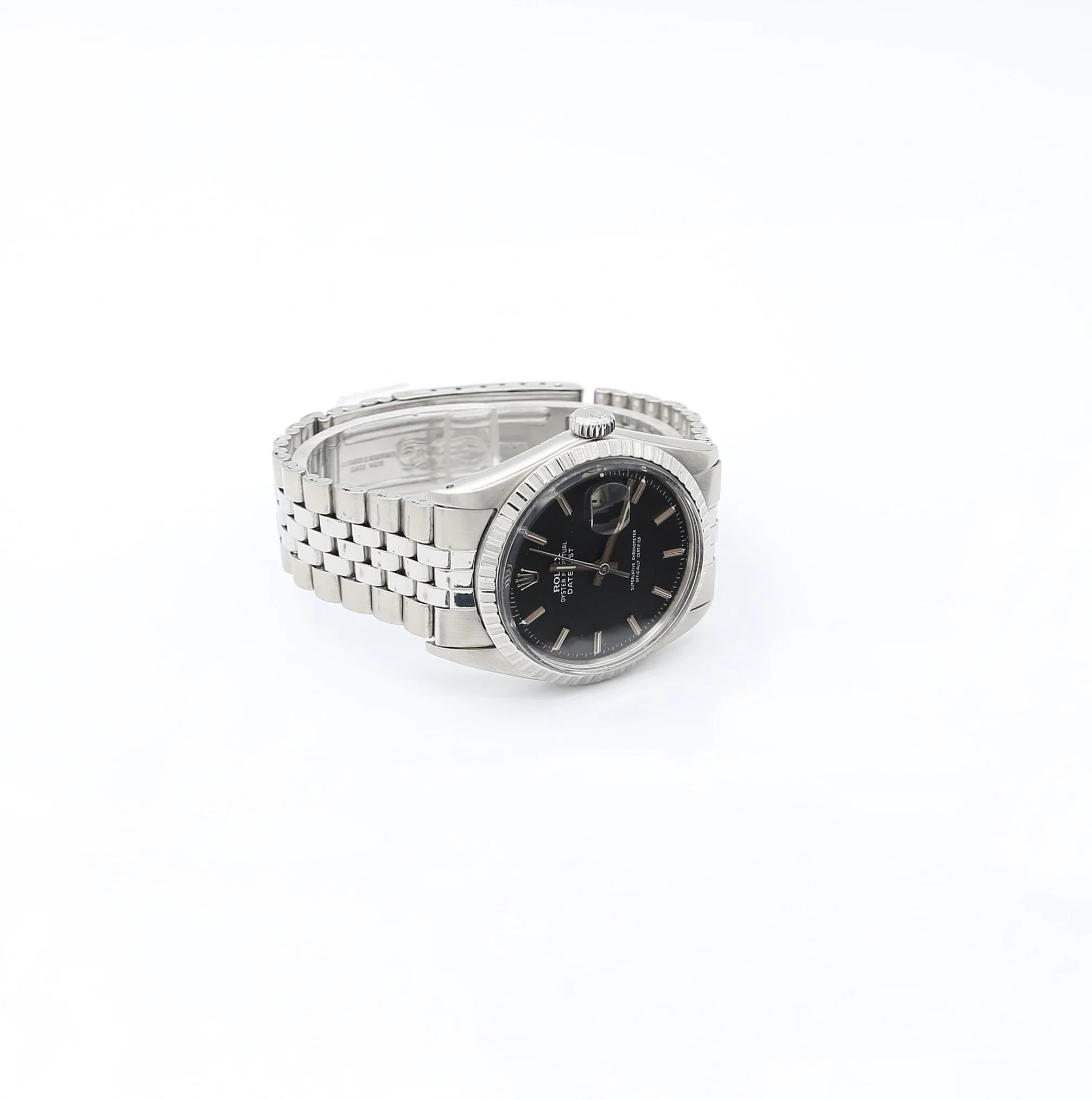 Rolex Datejust ref. 1603 - Steel Bezel - Black Matte dial (V I) - Jubilee Bracelet - Image 3