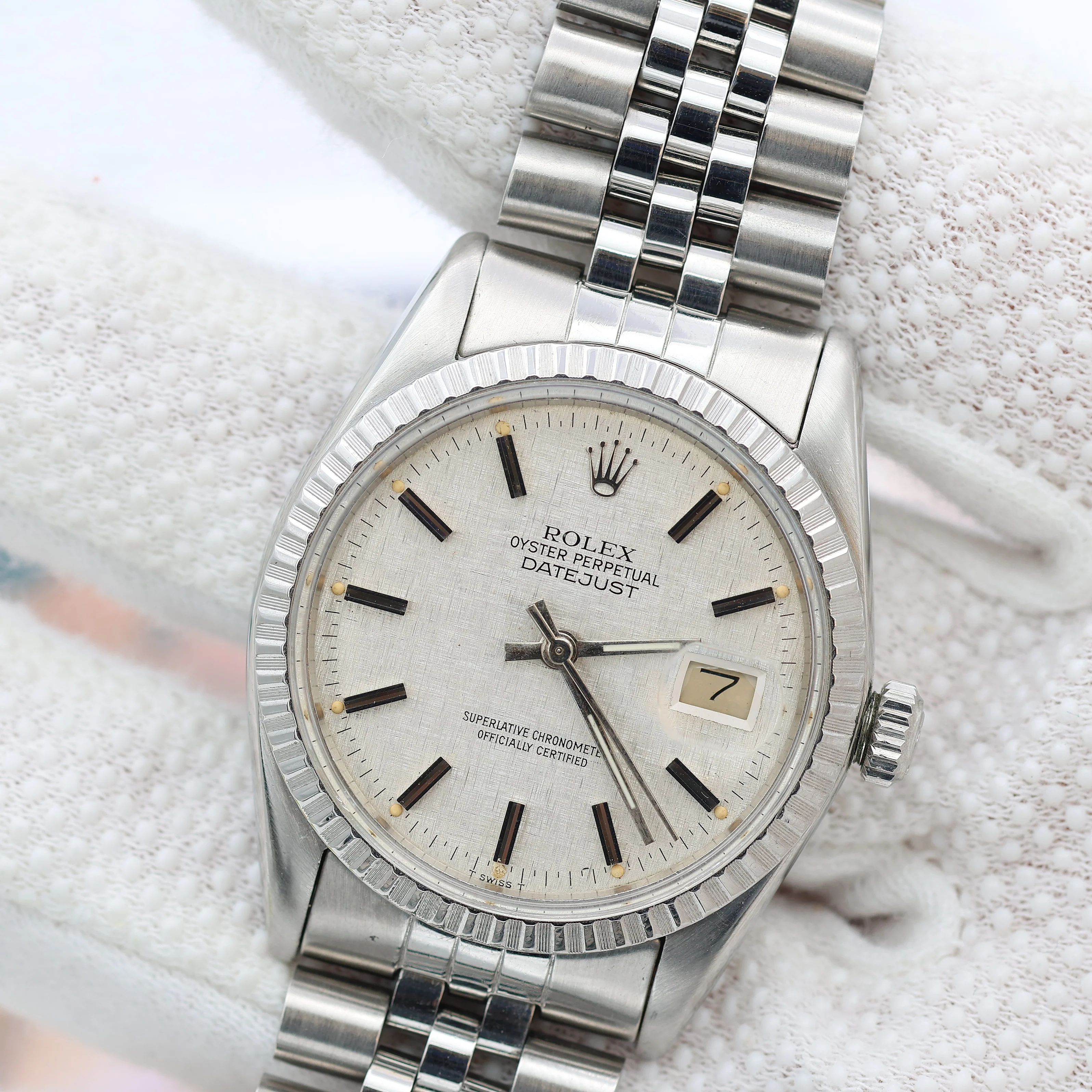 Rolex Datejust ref. 16030 - Jubilee Bracelet - Linen Dial - Image 4