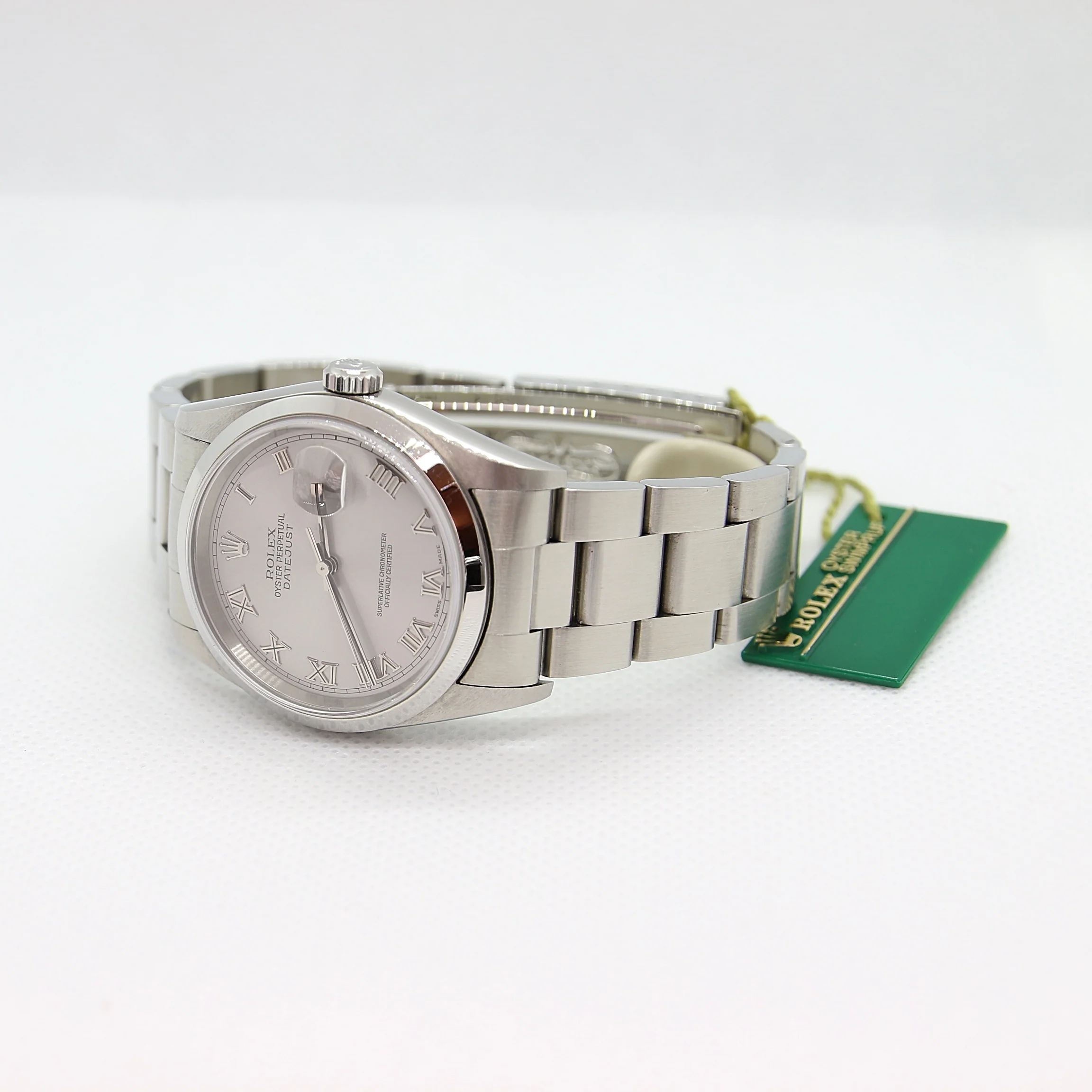 Rolex Datejust ref. 16200 Gray Roman Dial Jubilee Bracelet - Image 2