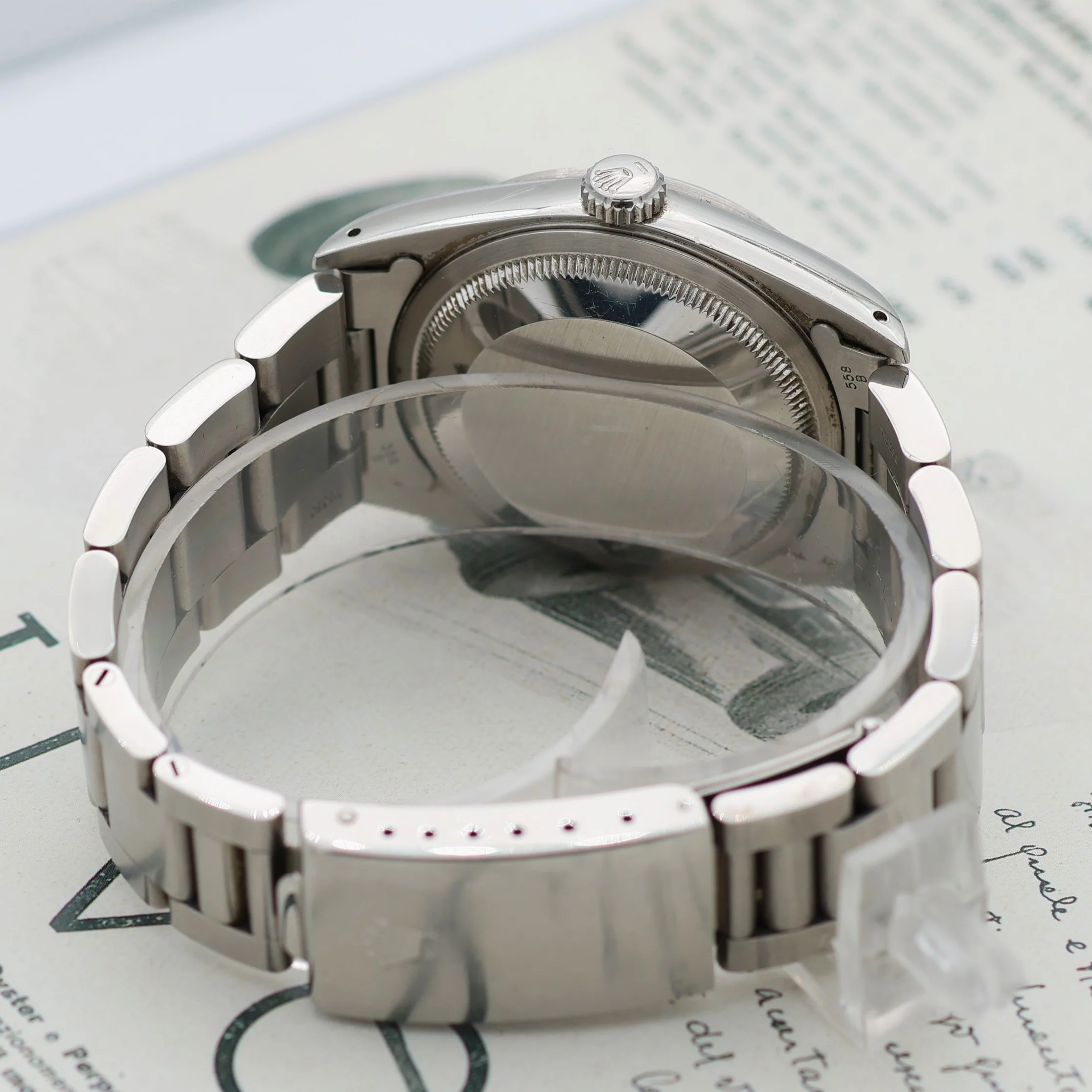 Rolex Datejust ref. 16200 Silver Dial Oyster Bracelet - Full Set - Image 12