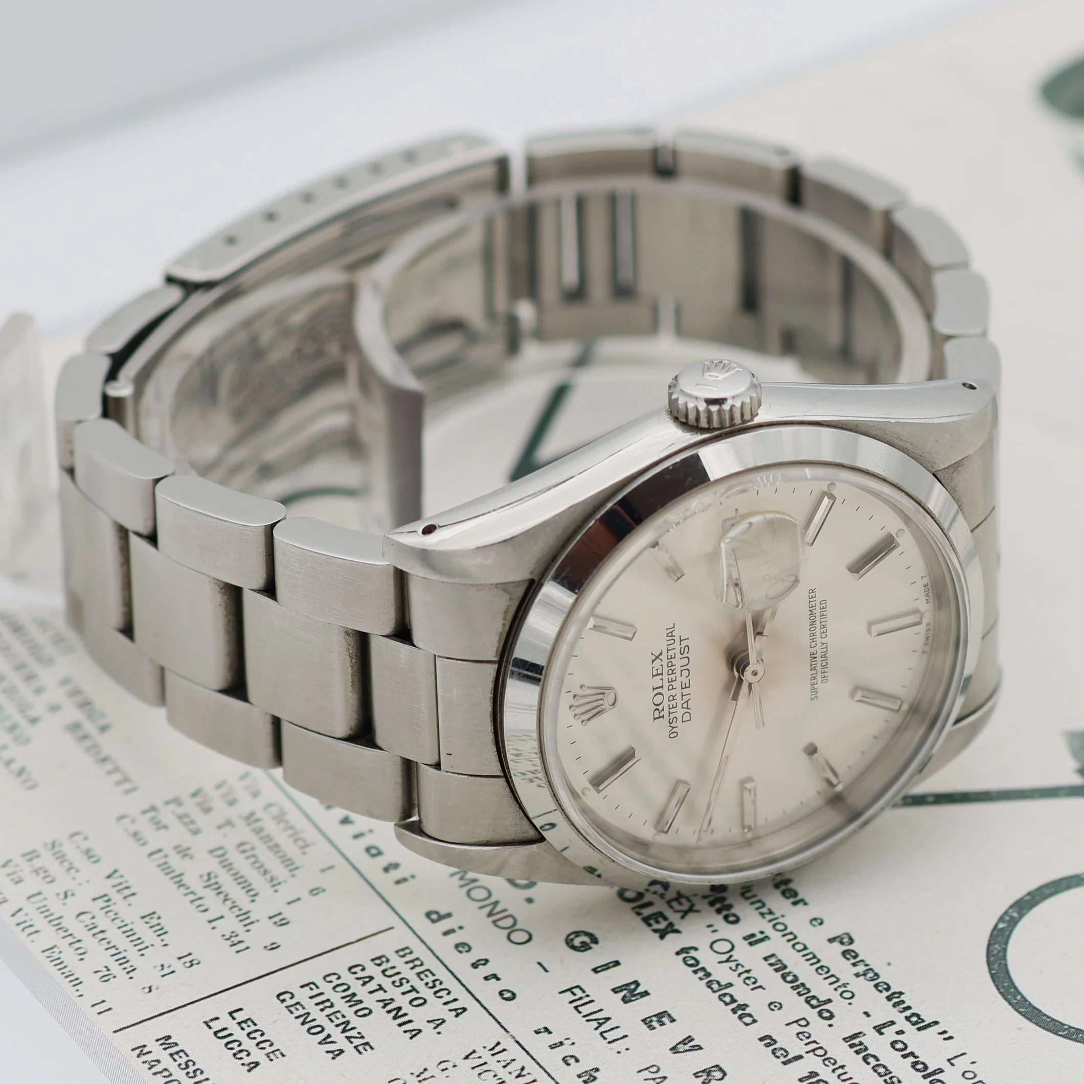 Rolex Datejust ref. 16200 Silver Dial Oyster Bracelet - Full Set - Image 6