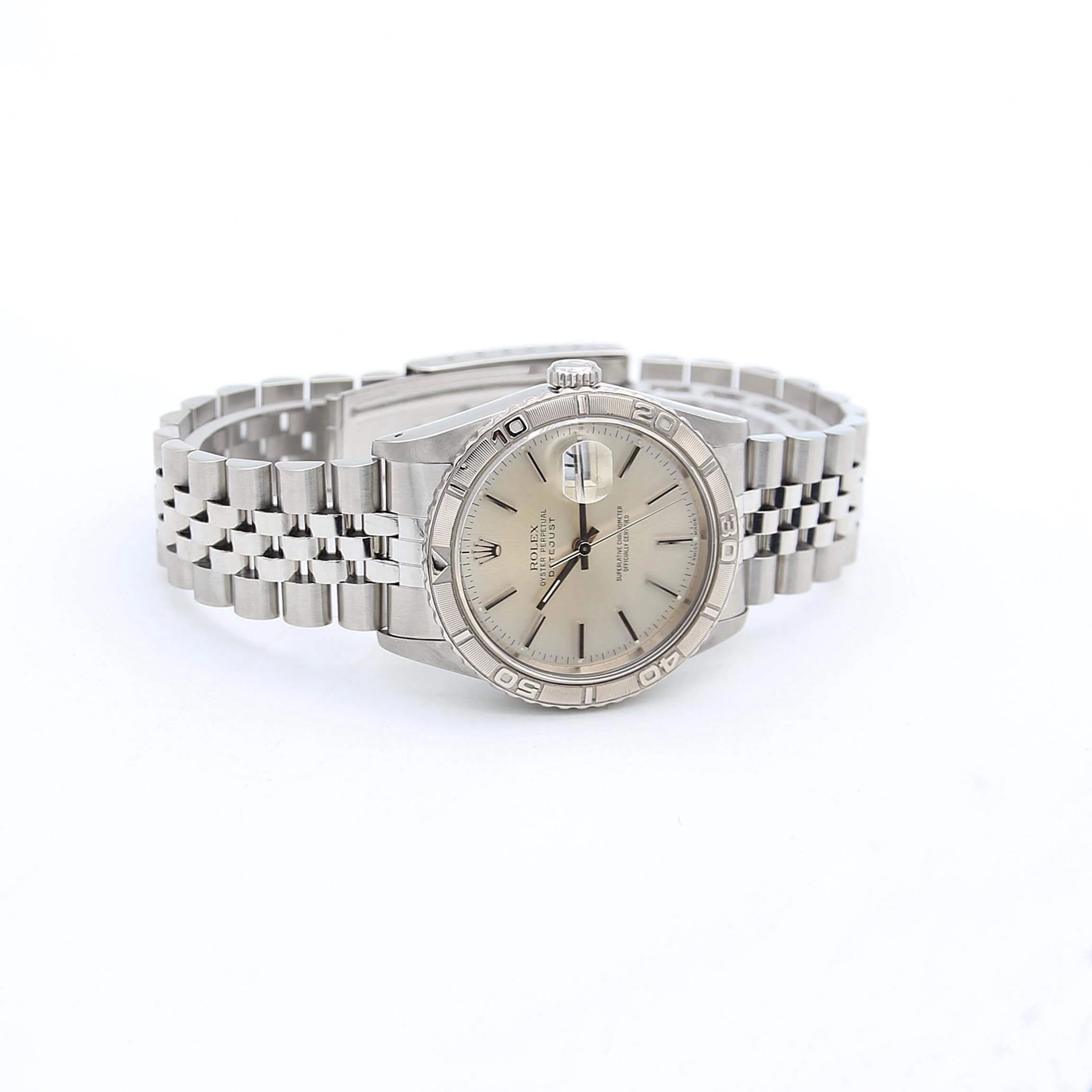 Rolex "Turn O Graph" Datejust ref. 16264 - Silver Dial - Image 4