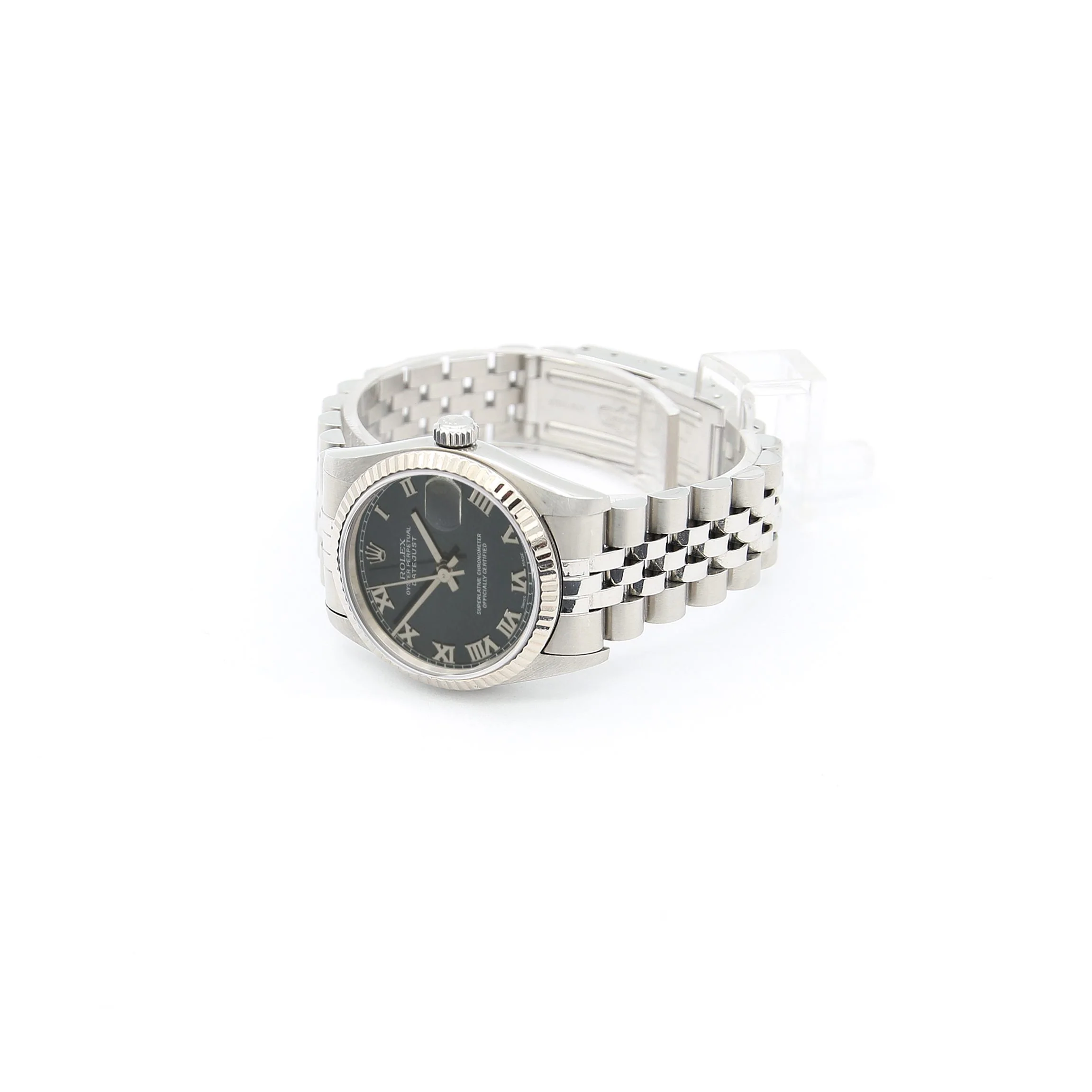 Rolex Datejust ref. 68274 Black Roman Dial - Jubilee bracelet - Full Set - Image 3