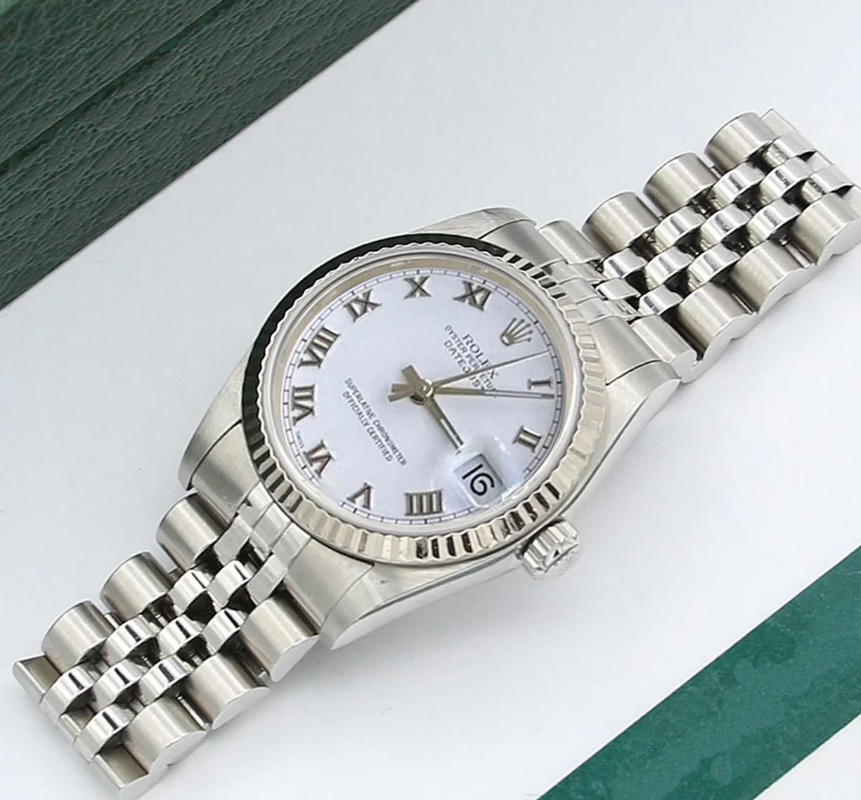 Rolex Datejust ref. 68274 White Roman Dial - Jubilee bracelet - Image 2