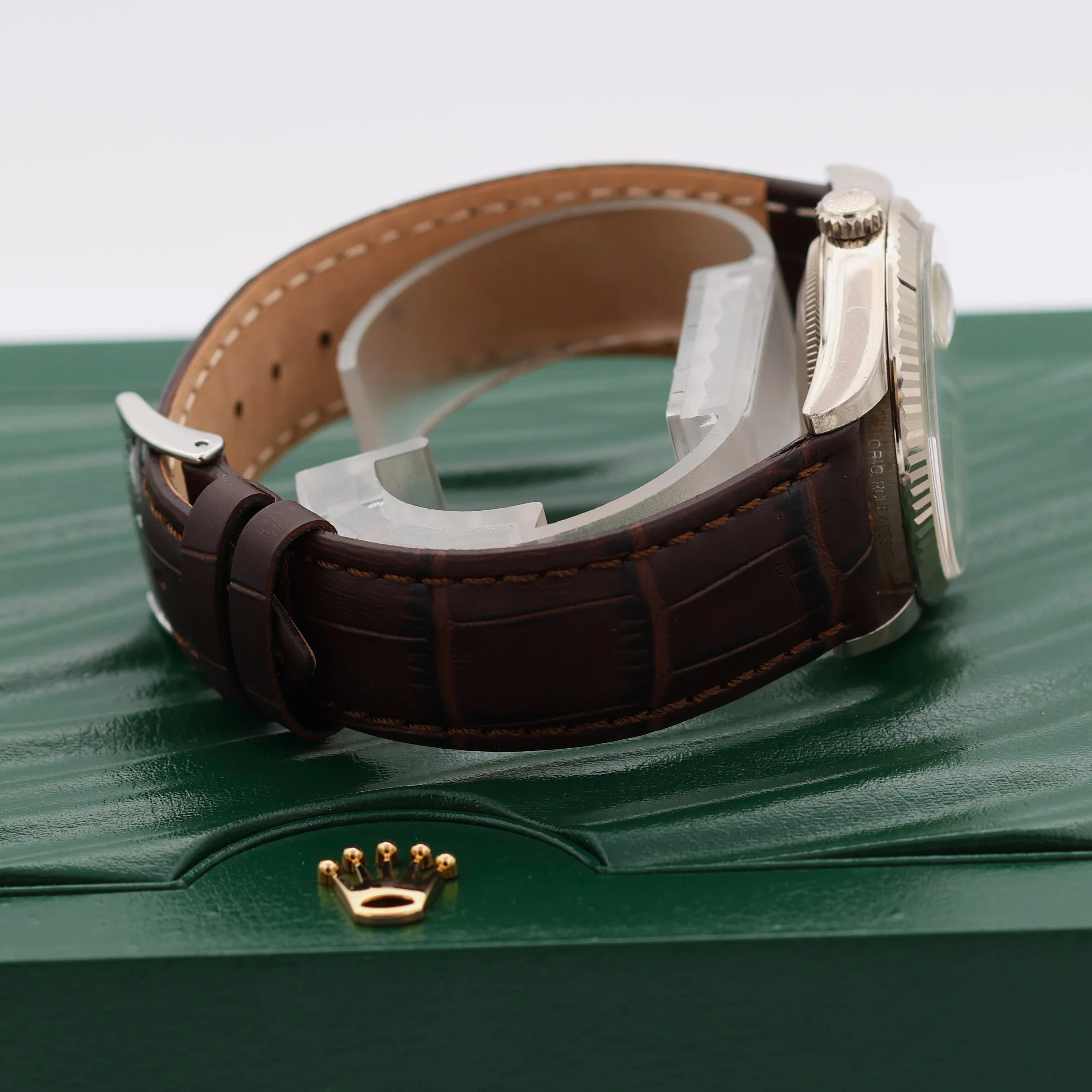 Rolex Day-Date 36 ref. 118239 Diamonds dial - Leather - Full Set - Image 12