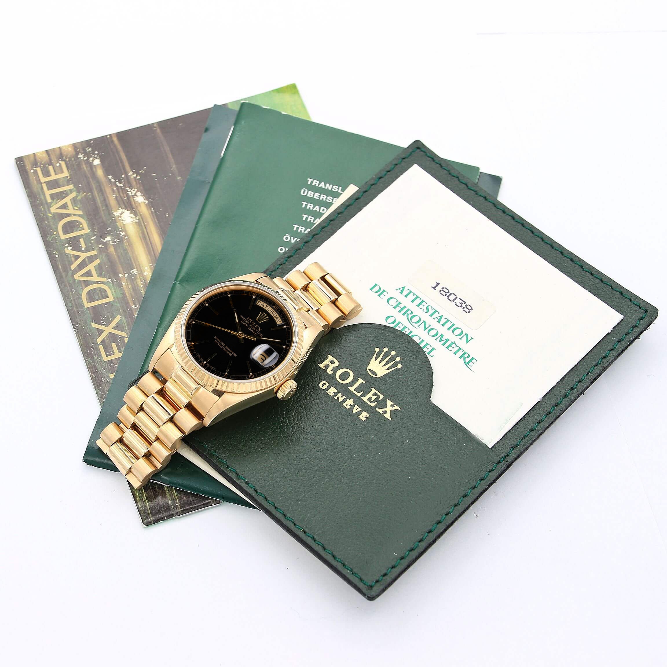 Rolex Day-Date 36 ref. 18038 - Black Hours Circle dial - Full Set - Image 4
