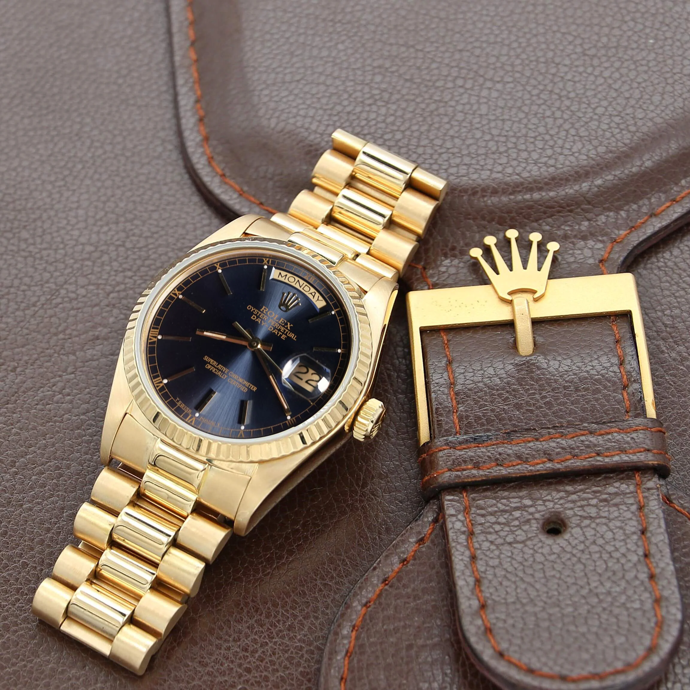 Rolex Day-Date 36 ref. 18038 - Blue dial - Image 4