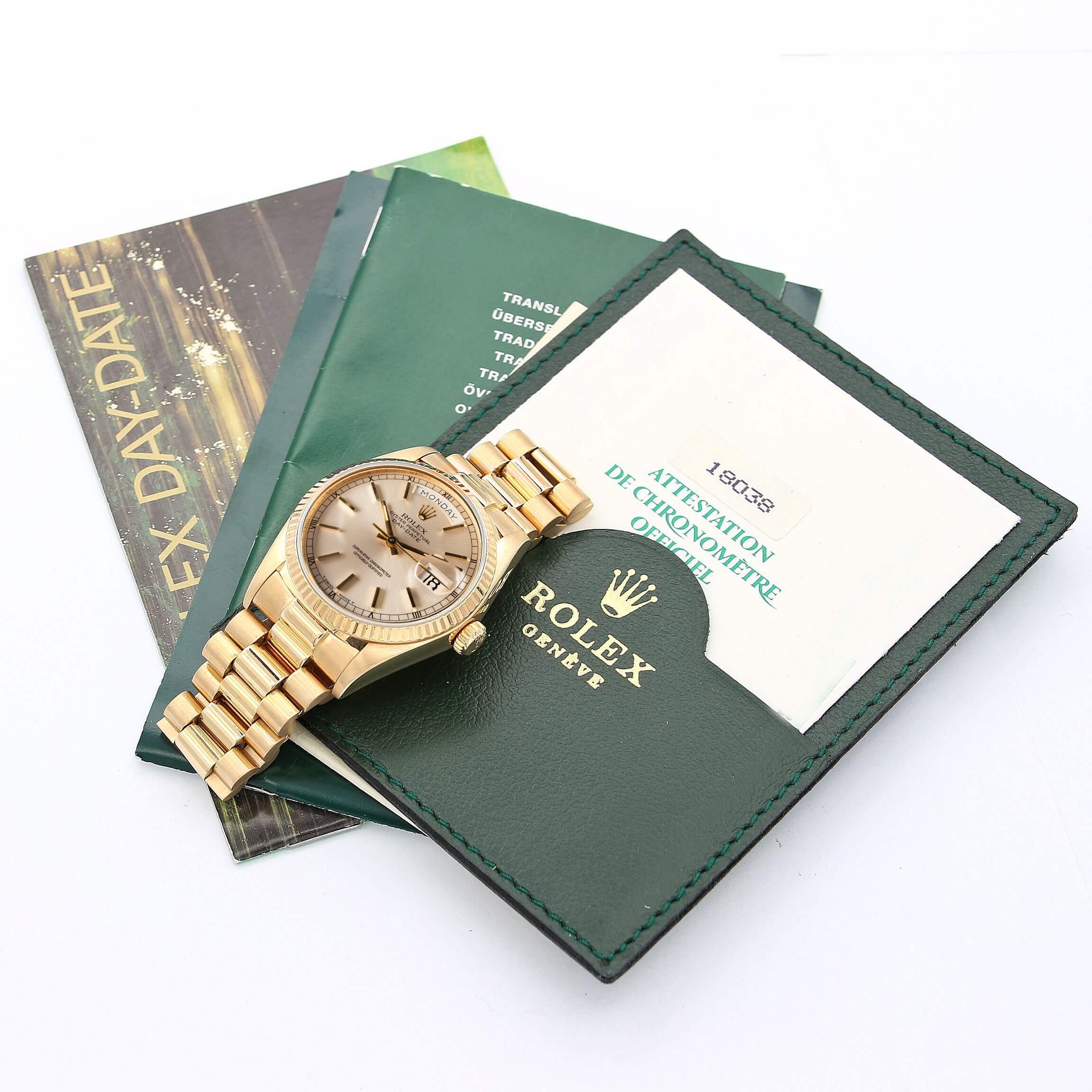 Rolex Day-Date 36 ref. 18038 - Silver dial -  Full Set - Image 4