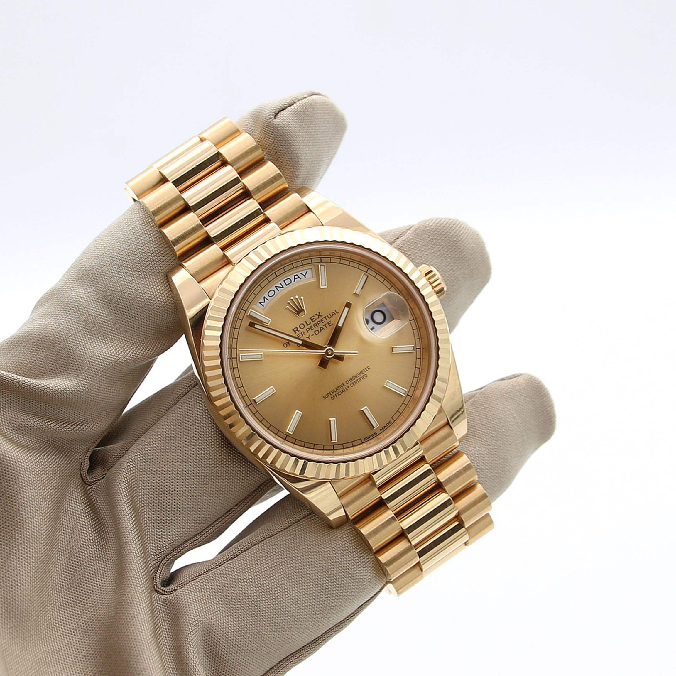 Rolex Day-Date 40 ref. 228238 "The President" - Champagne Dial - Full Set - Image 10