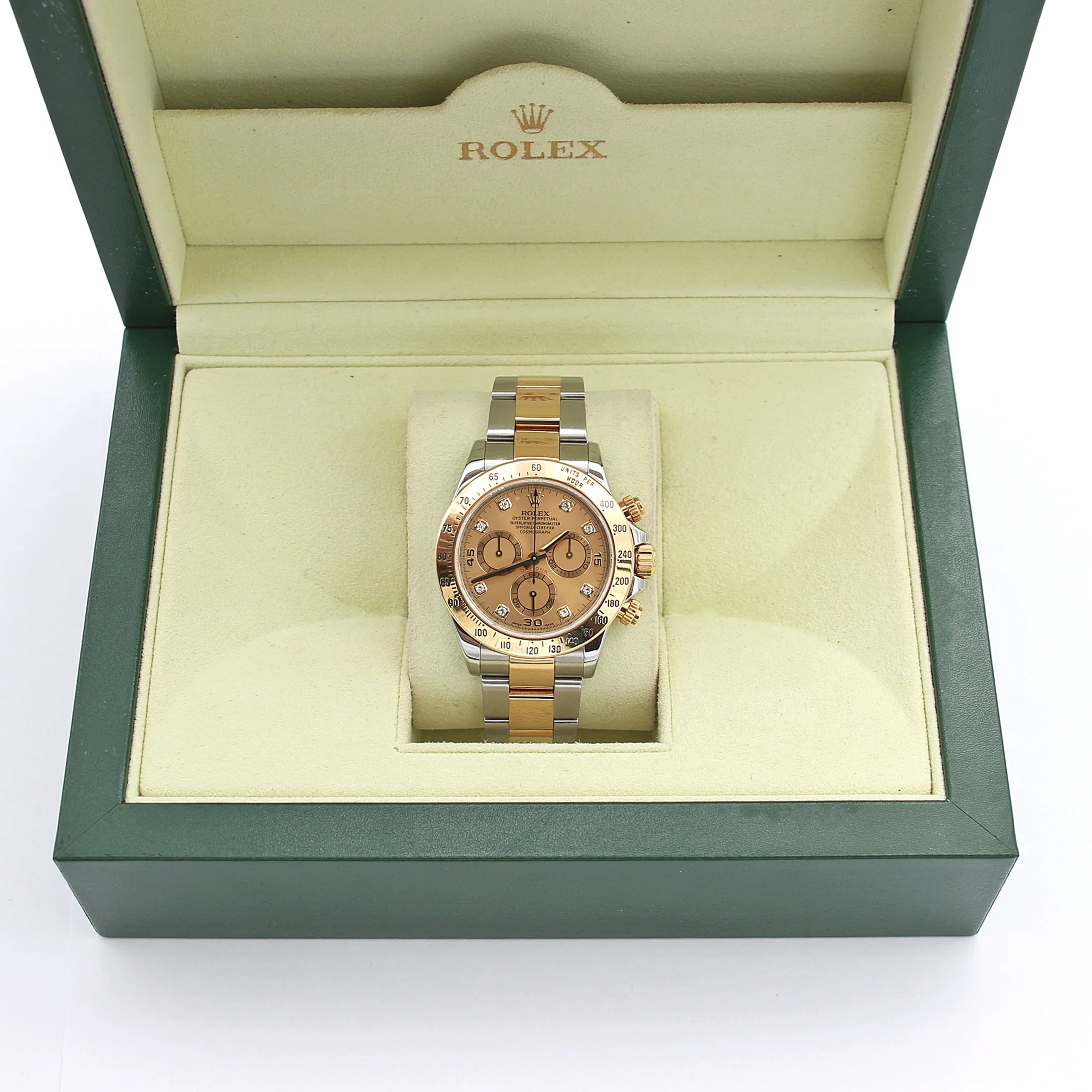 Rolex Daytona 116523 - Champagne Diamonds Dial - Full Set - Image 3