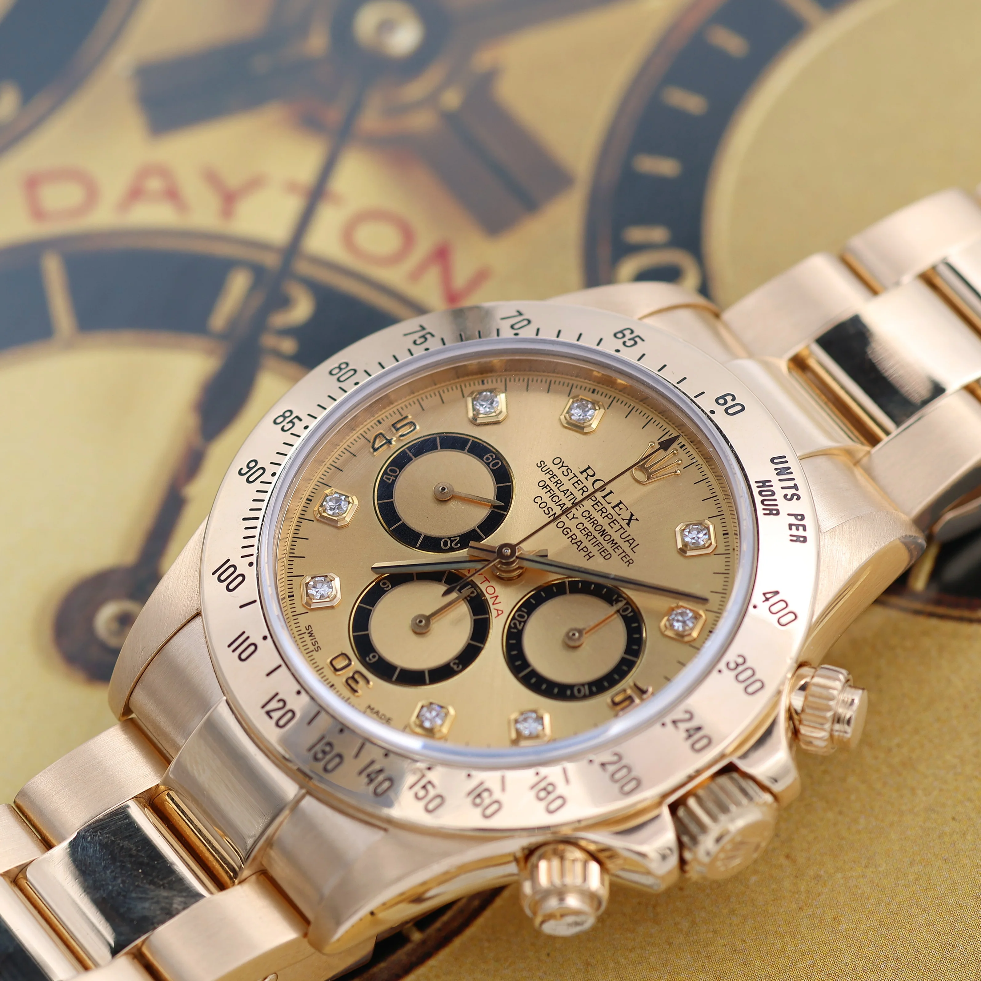 Rolex Daytona 16528 - Champagne Diamonds Dial - Image 7