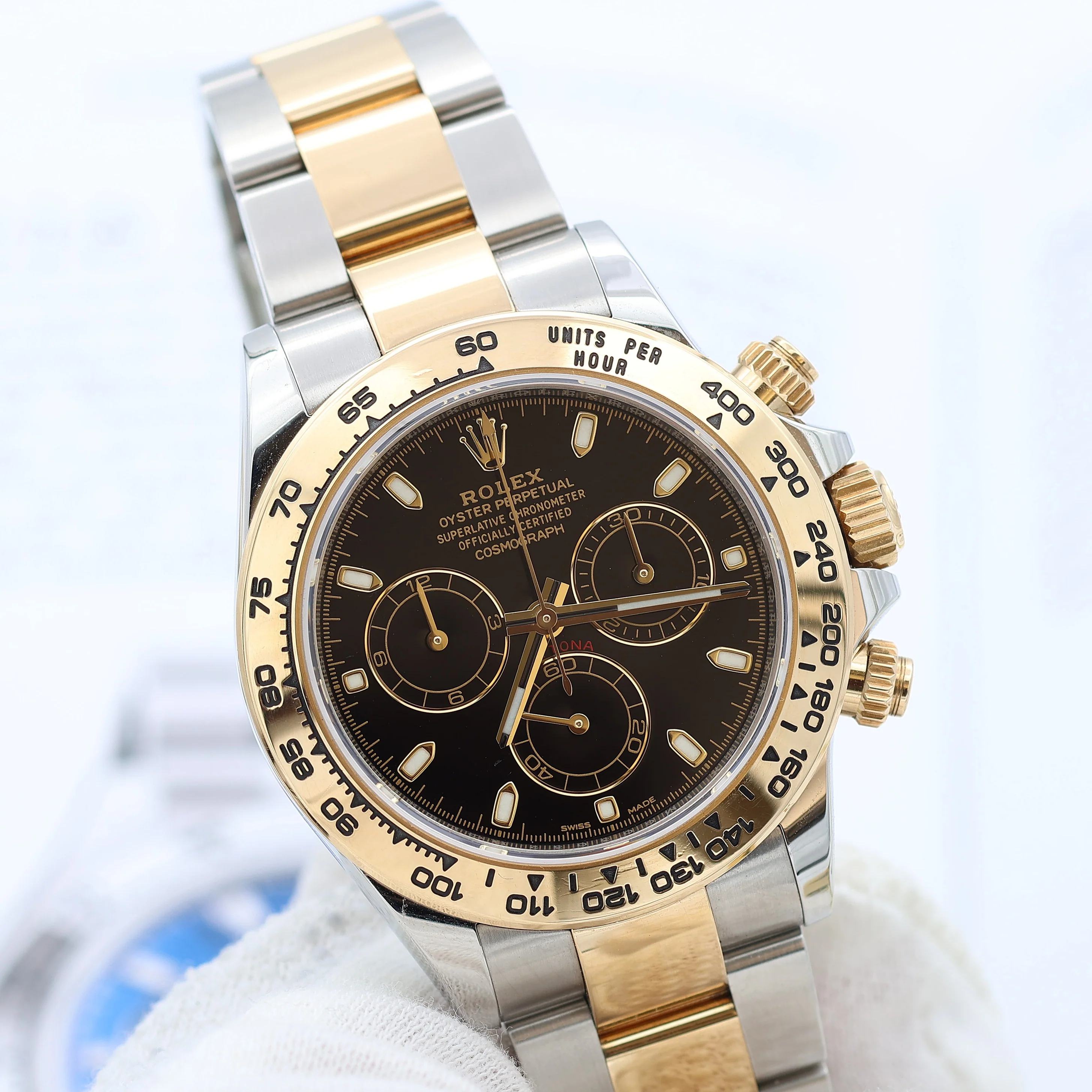 Rolex Daytona ref 116503 steel/gold - Black dial - Full Set - Image 10