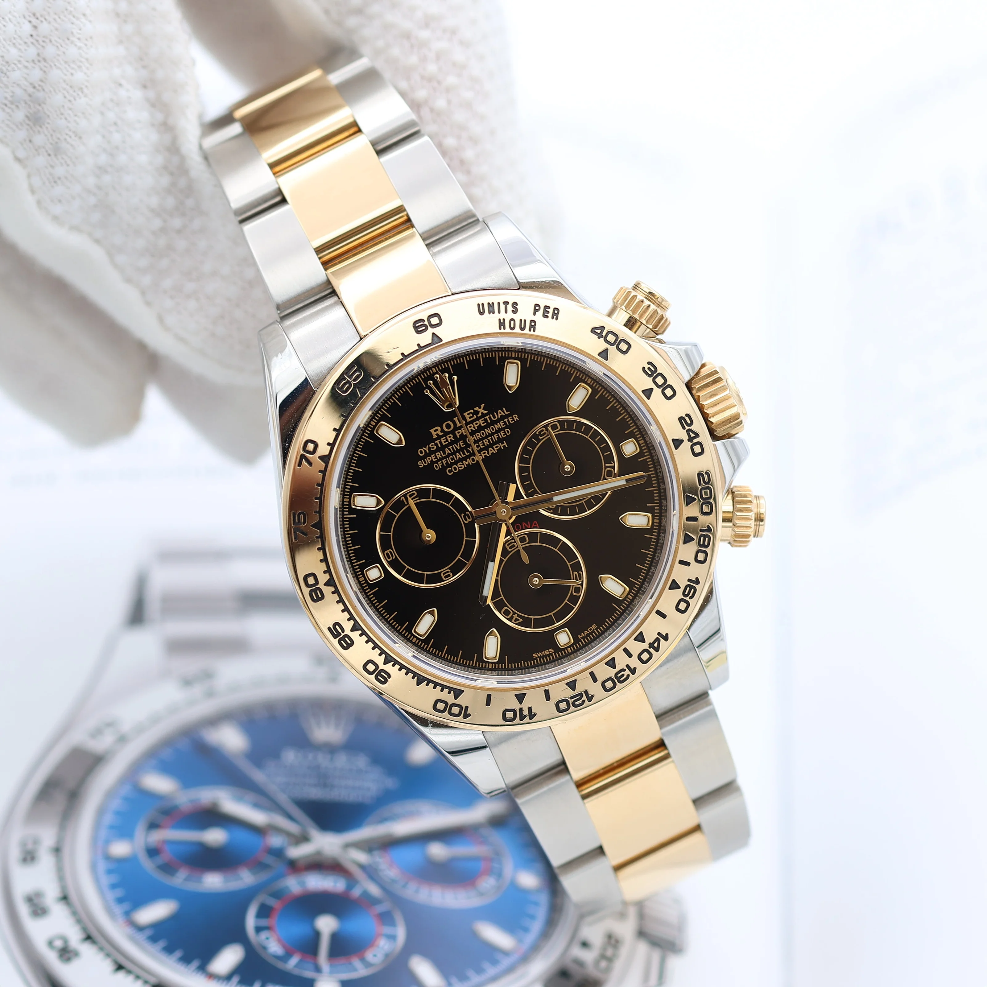 Rolex Daytona ref 116503 steel/gold - Black dial - Full Set - Image 11