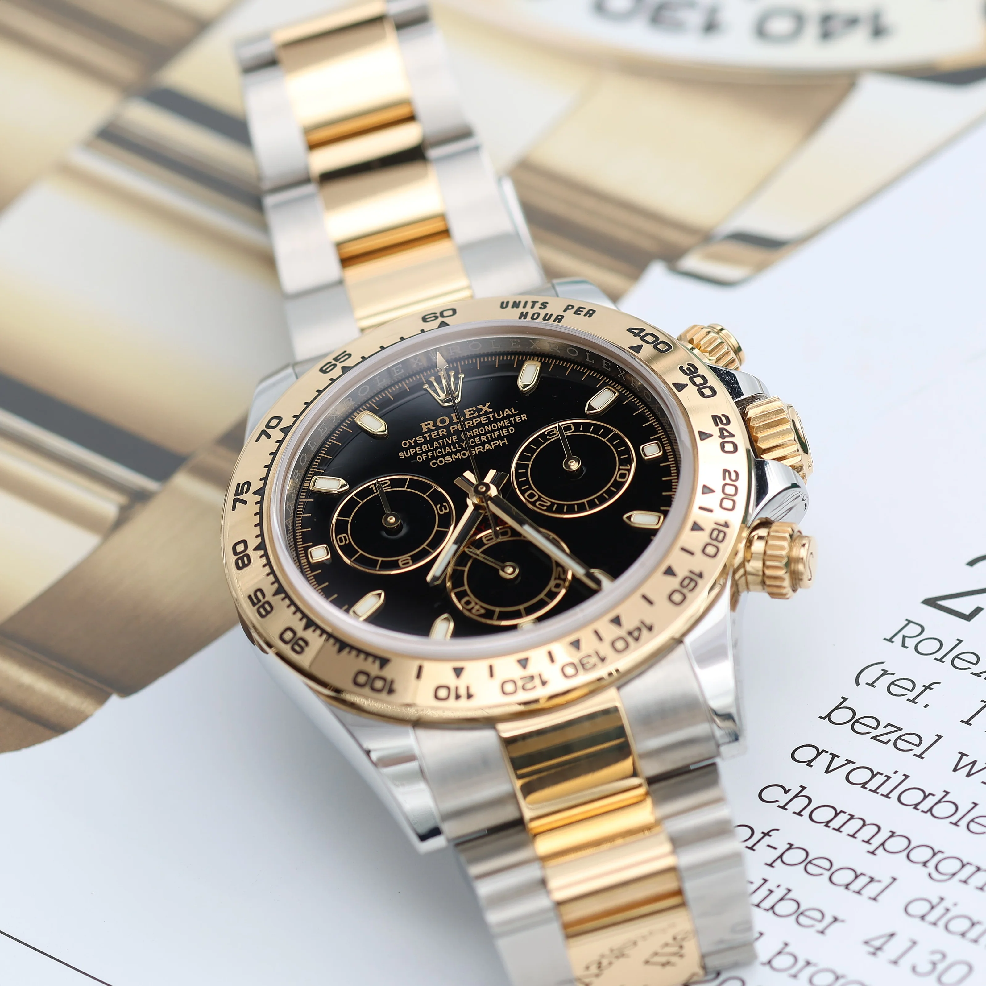 Rolex Daytona ref 116503 steel/gold - Black dial - Full Set - Image 12