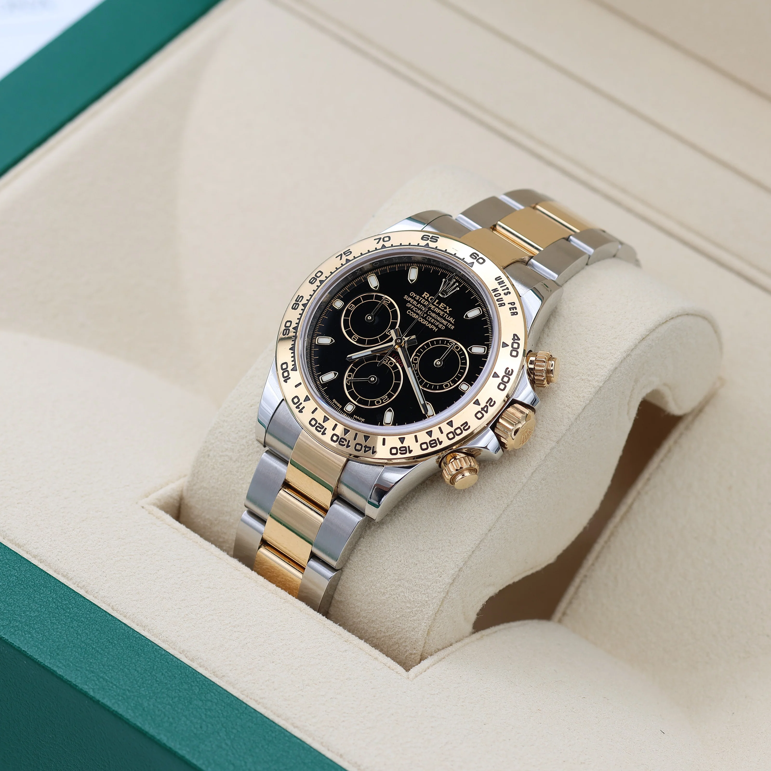 Rolex Daytona ref 116503 steel/gold - Black dial - Full Set - Image 2
