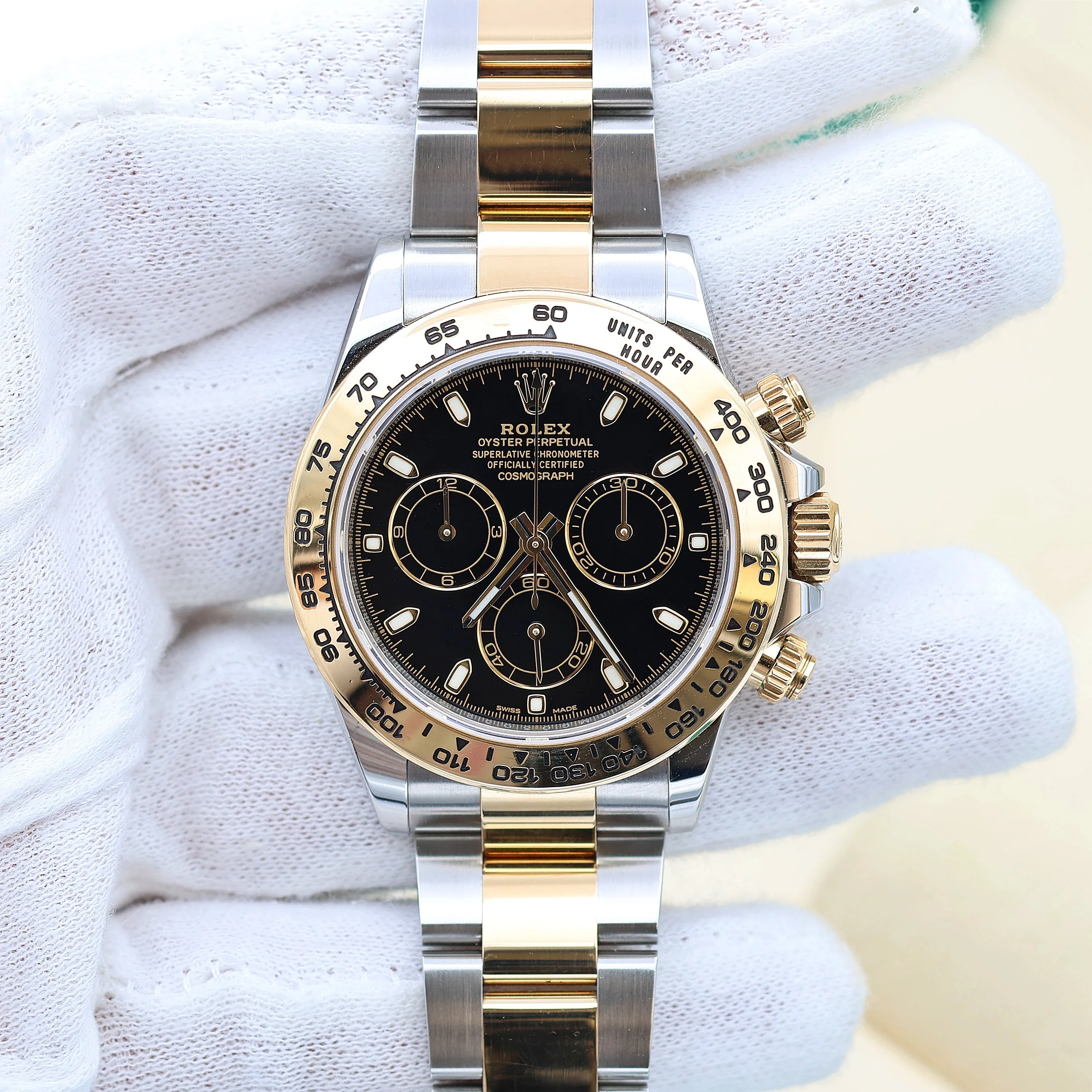 Rolex Daytona ref 116503 steel/gold - Black dial - Full Set - Image 4