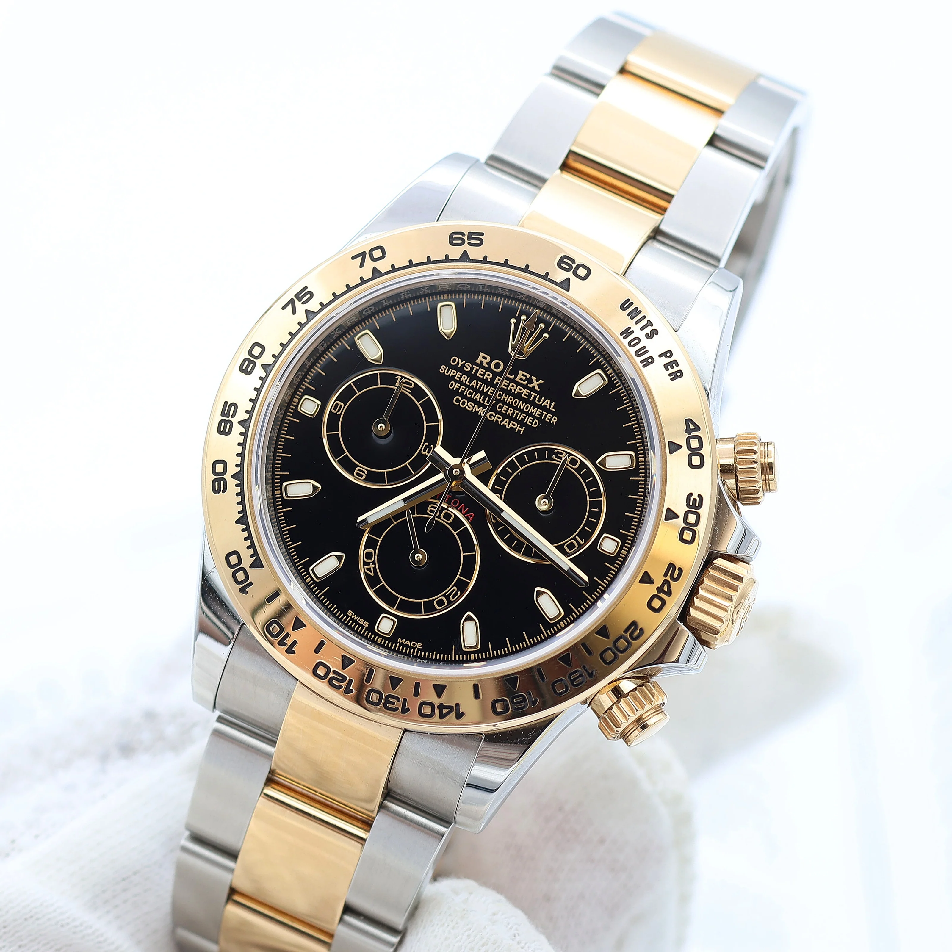 Rolex Daytona ref 116503 steel/gold - Black dial - Full Set - Image 7