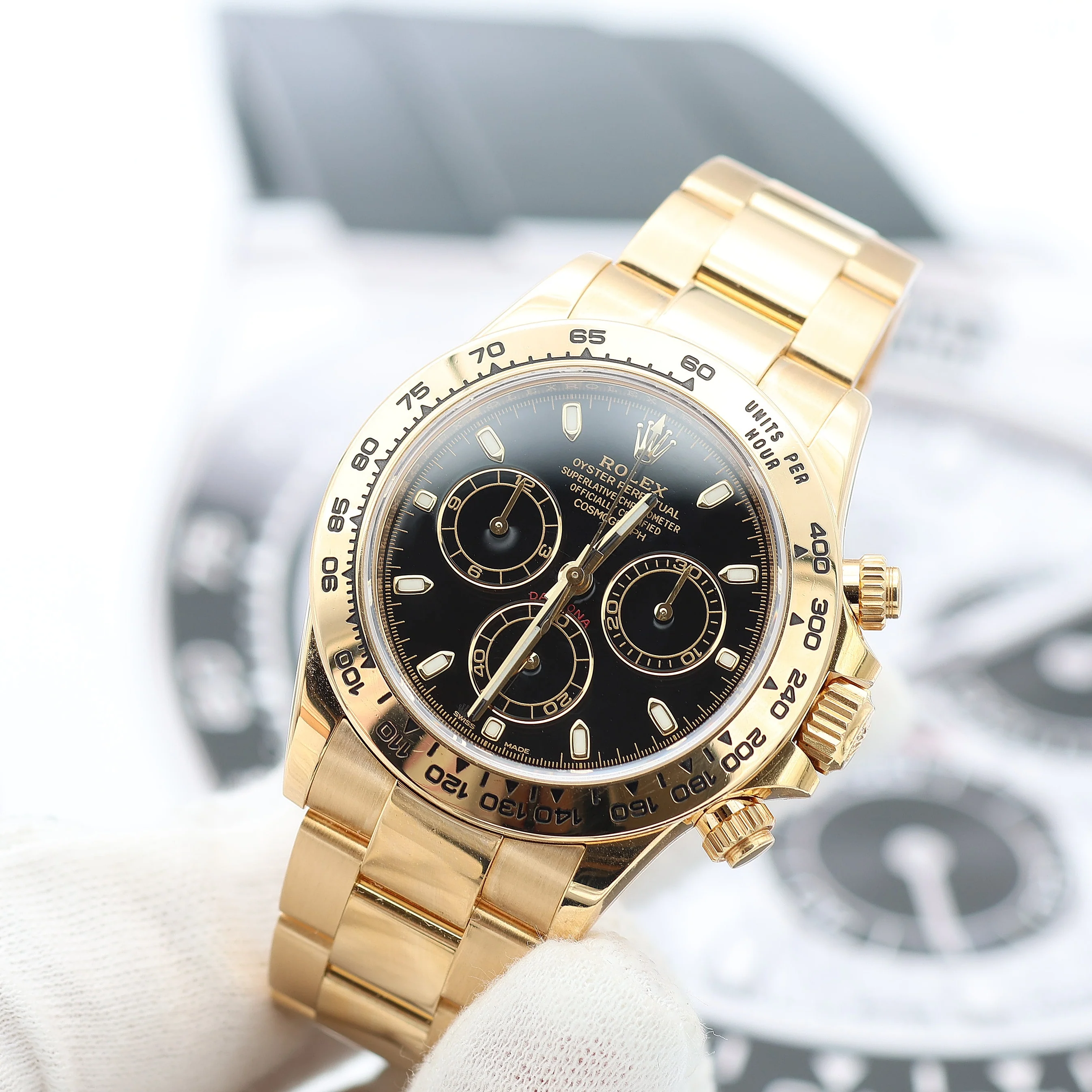 Rolex Daytona ref. 116508 - Black dial -  18K Yellow Gold - Full Set - Image 6