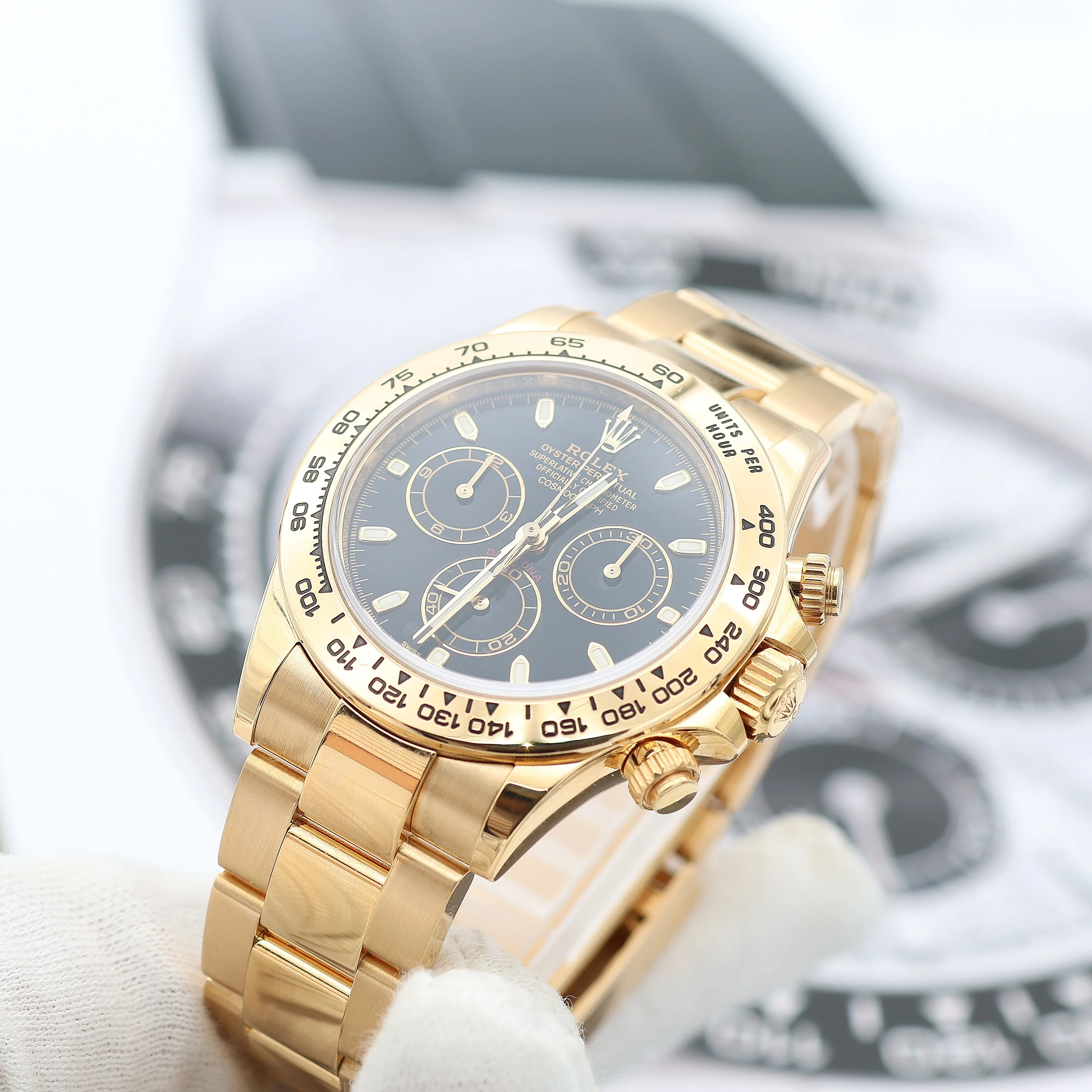 Rolex Daytona ref. 116508 - Black dial -  18K Yellow Gold - Full Set - Image 7