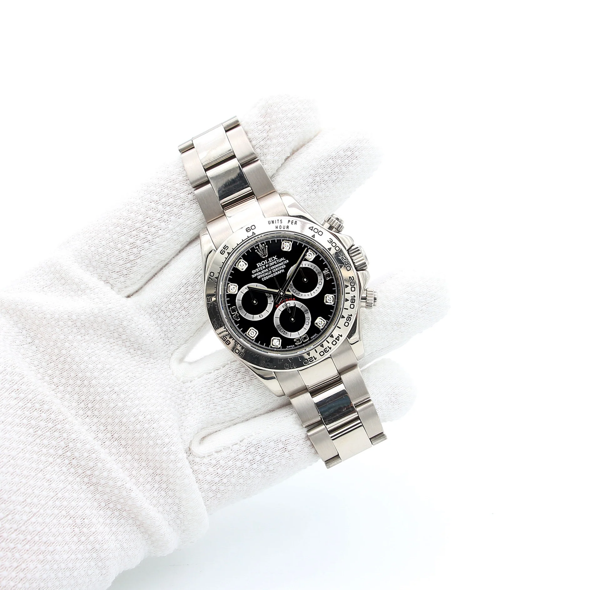 Rolex Daytona ref. 116509 - Black Dial with Diamonds - Full Set - Image 4