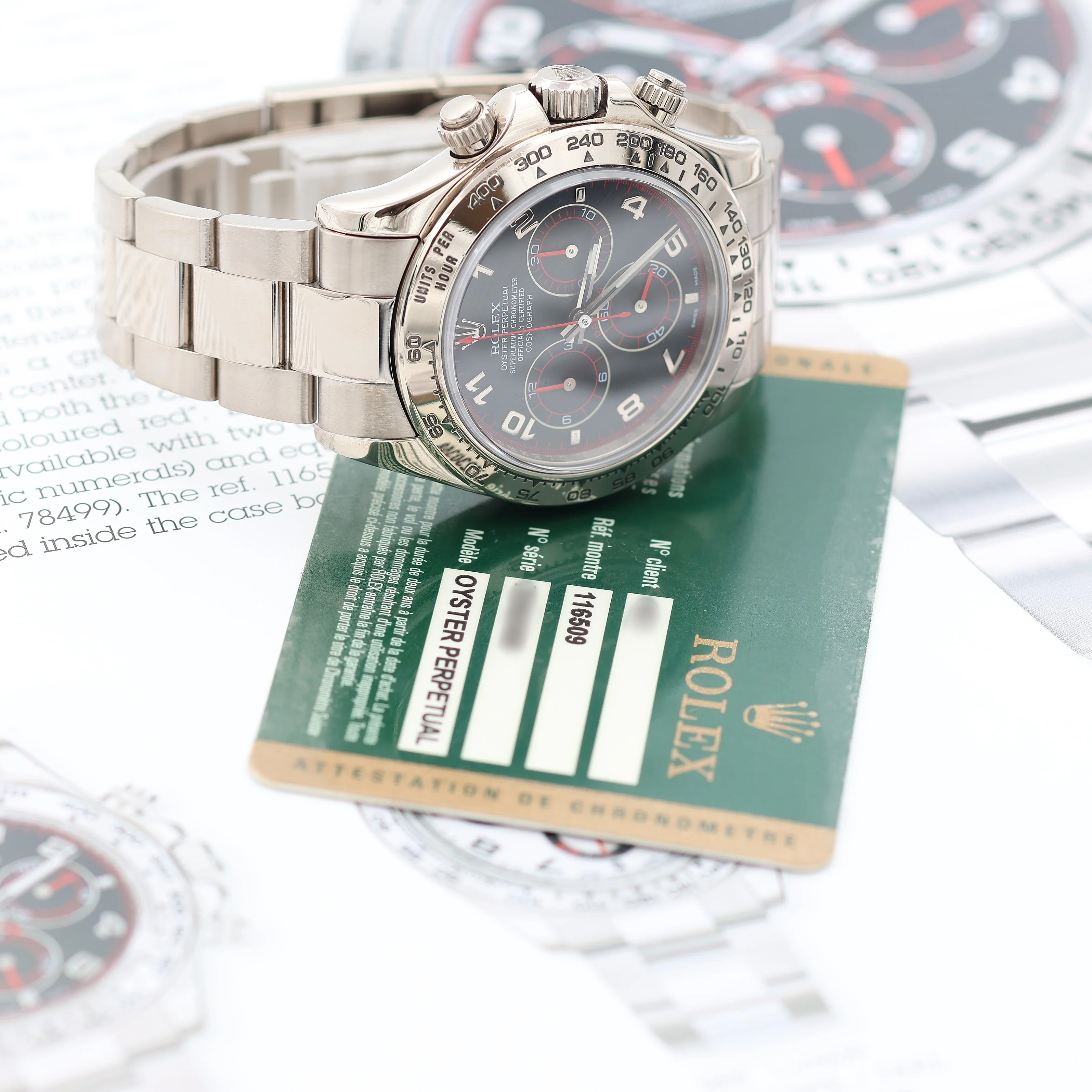 Rolex Daytona ref. 116509 - Black Racing with red hands Dial - Full Set - Image 9