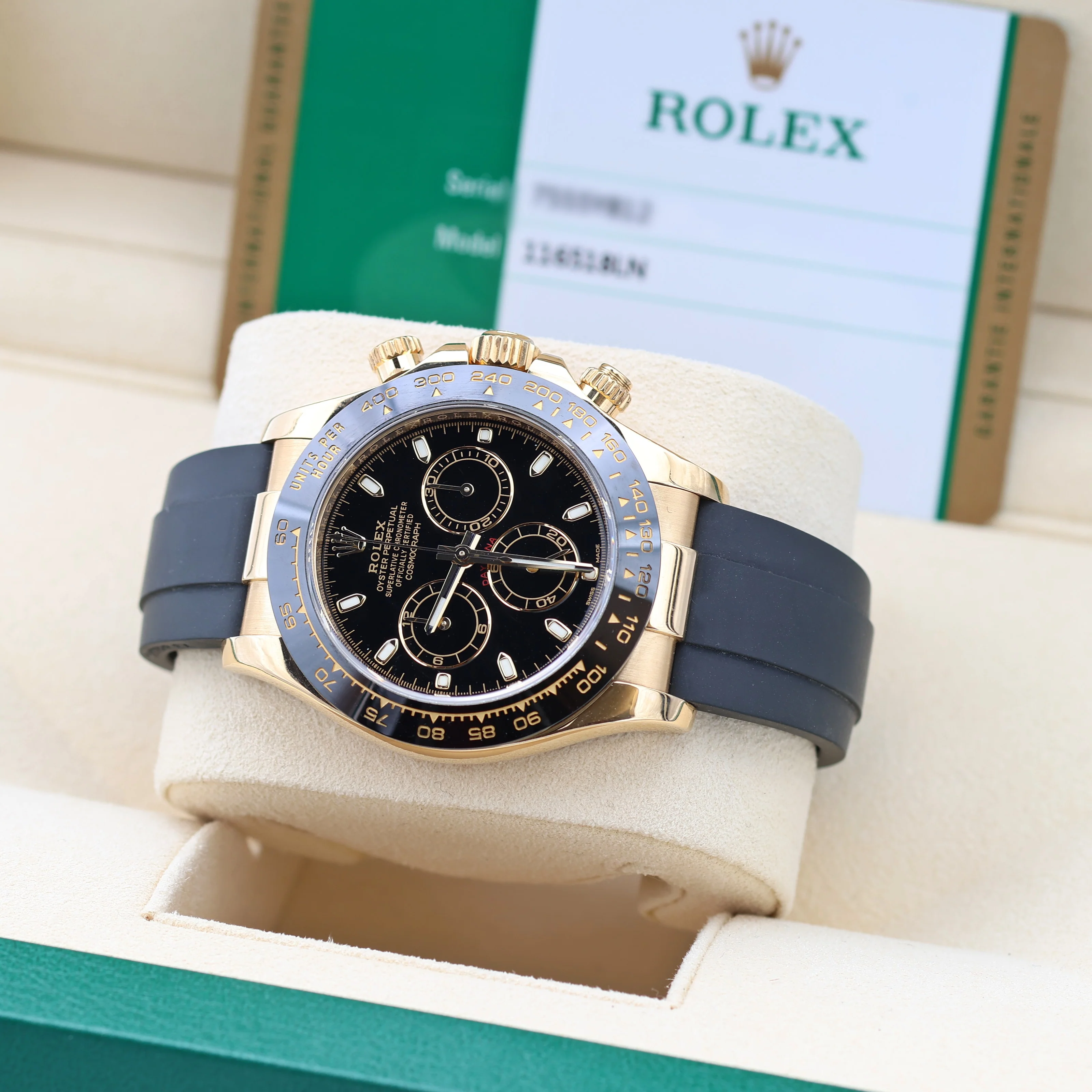 Rolex Daytona ref. 116518LN - Oysterflex - Black Dial - Full Set - Image 6