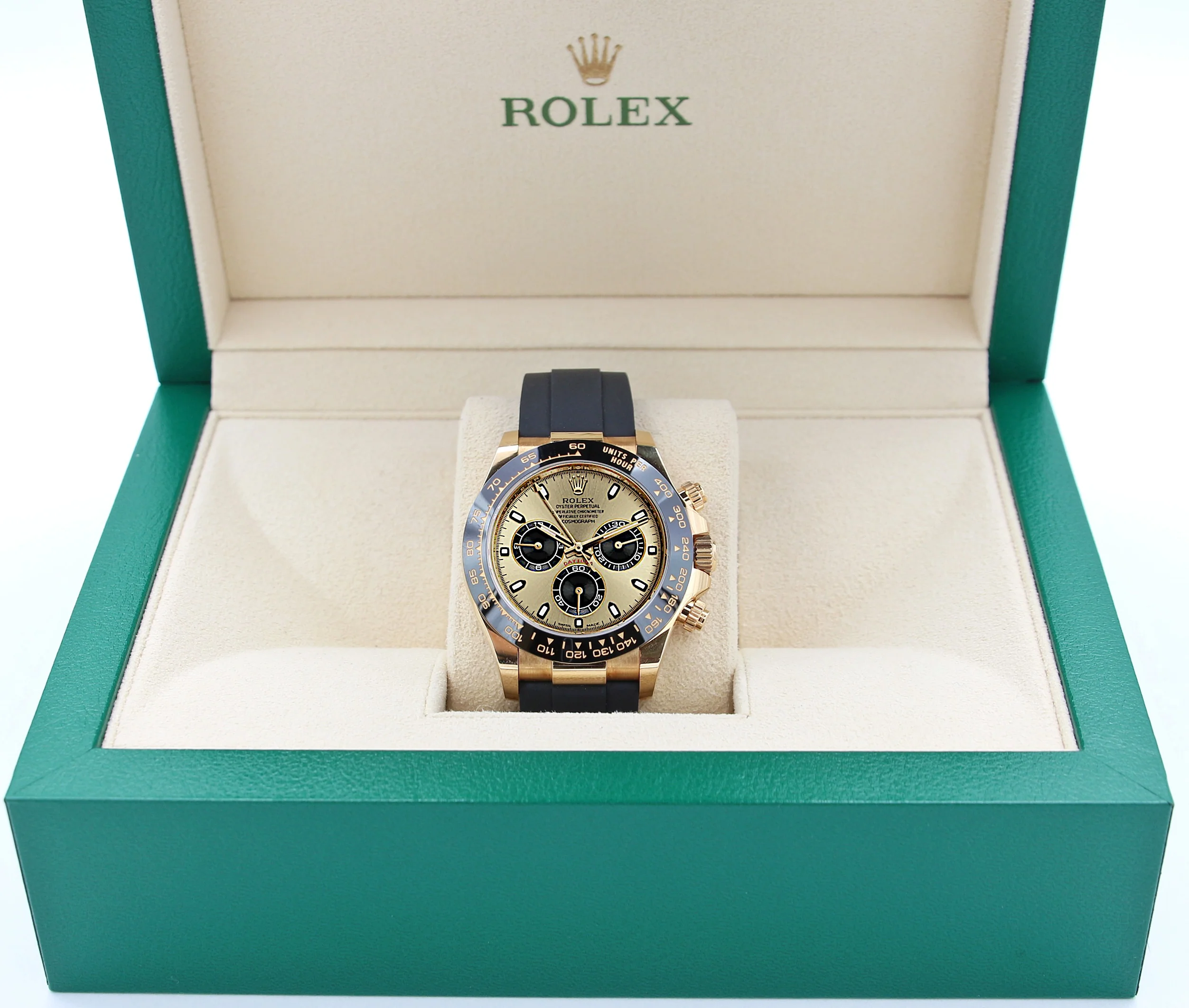 Rolex Daytona ref. 116518LN - Oysterflex - Champagne Dial with Black Subdials - Image 2