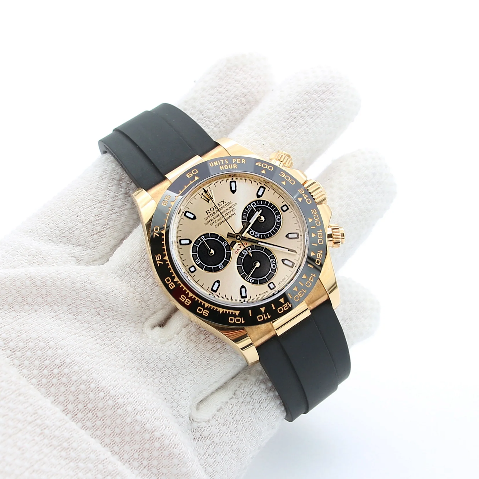Rolex Daytona ref. 116518LN - Oysterflex - Champagne Dial with Black Subdials - Image 5