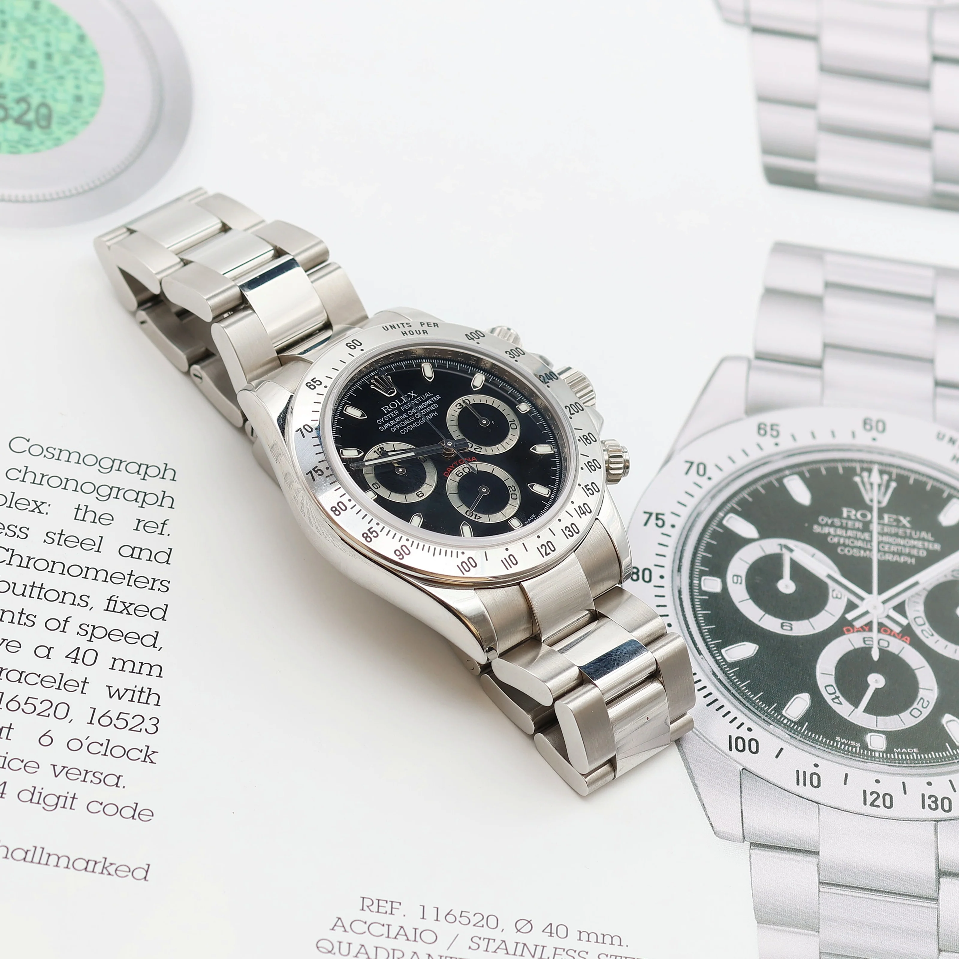 Rolex Daytona ref. 116520 Black Dial - Short Clasp - Full Set - Image 4