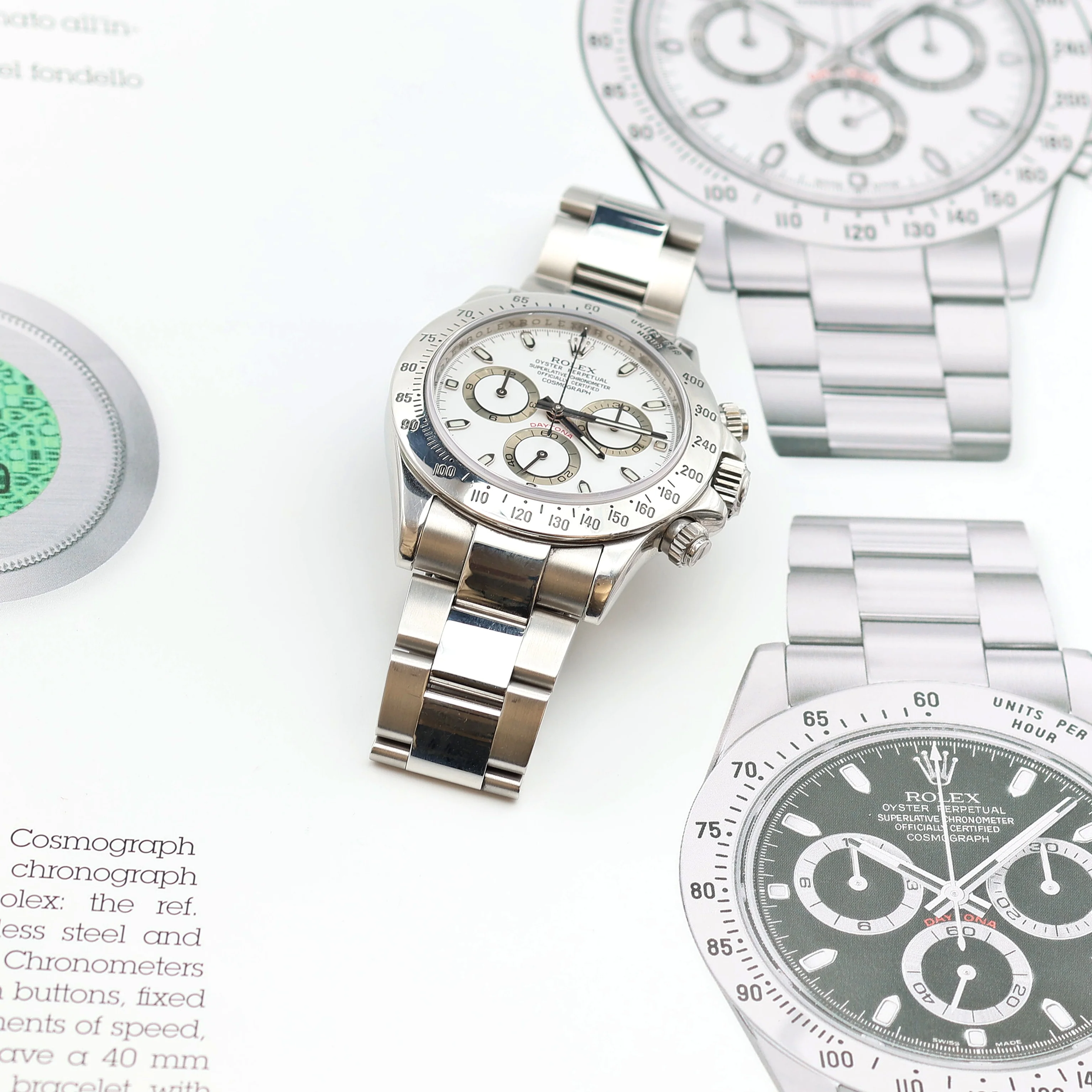 Rolex Daytona ref. 116520 White dial - Long Clasp - Image 4