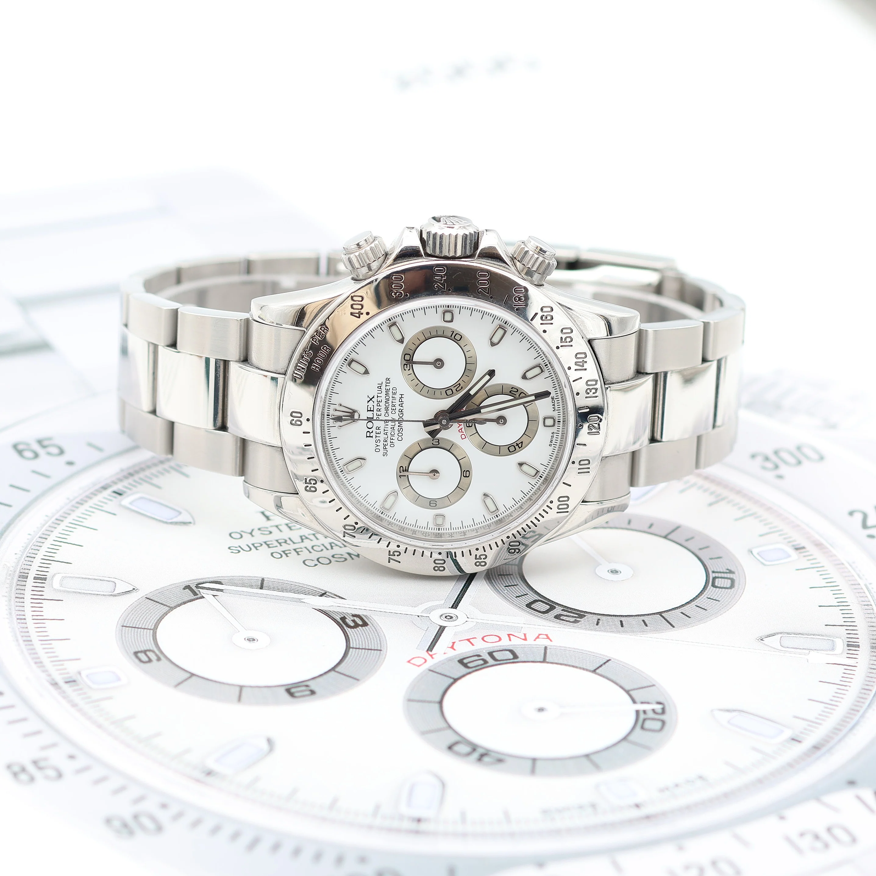 Rolex Daytona ref. 116520 White dial - Long Clasp - Image 6