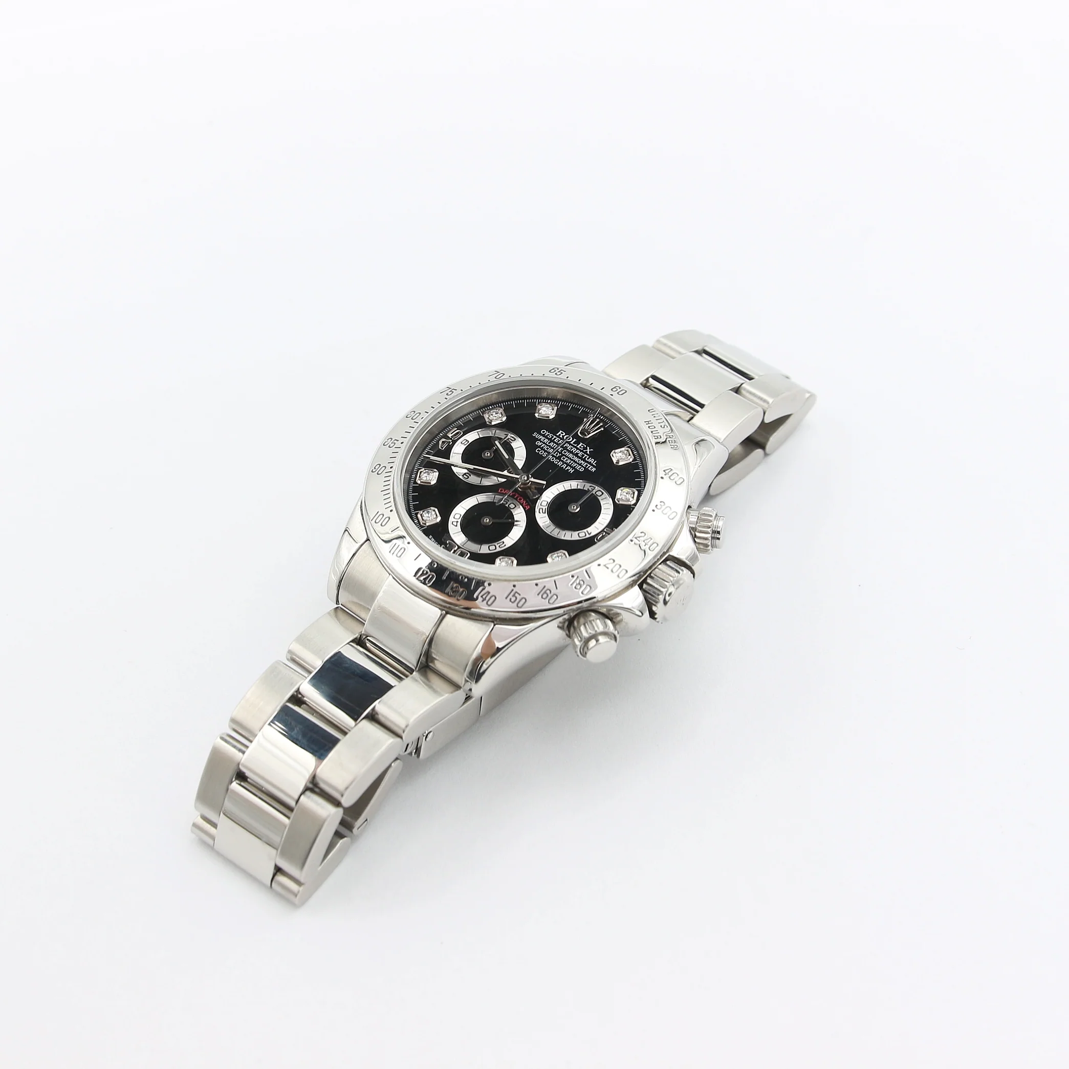 Rolex Daytona ref. 116520G Black Dial with Diamonds - Image 3