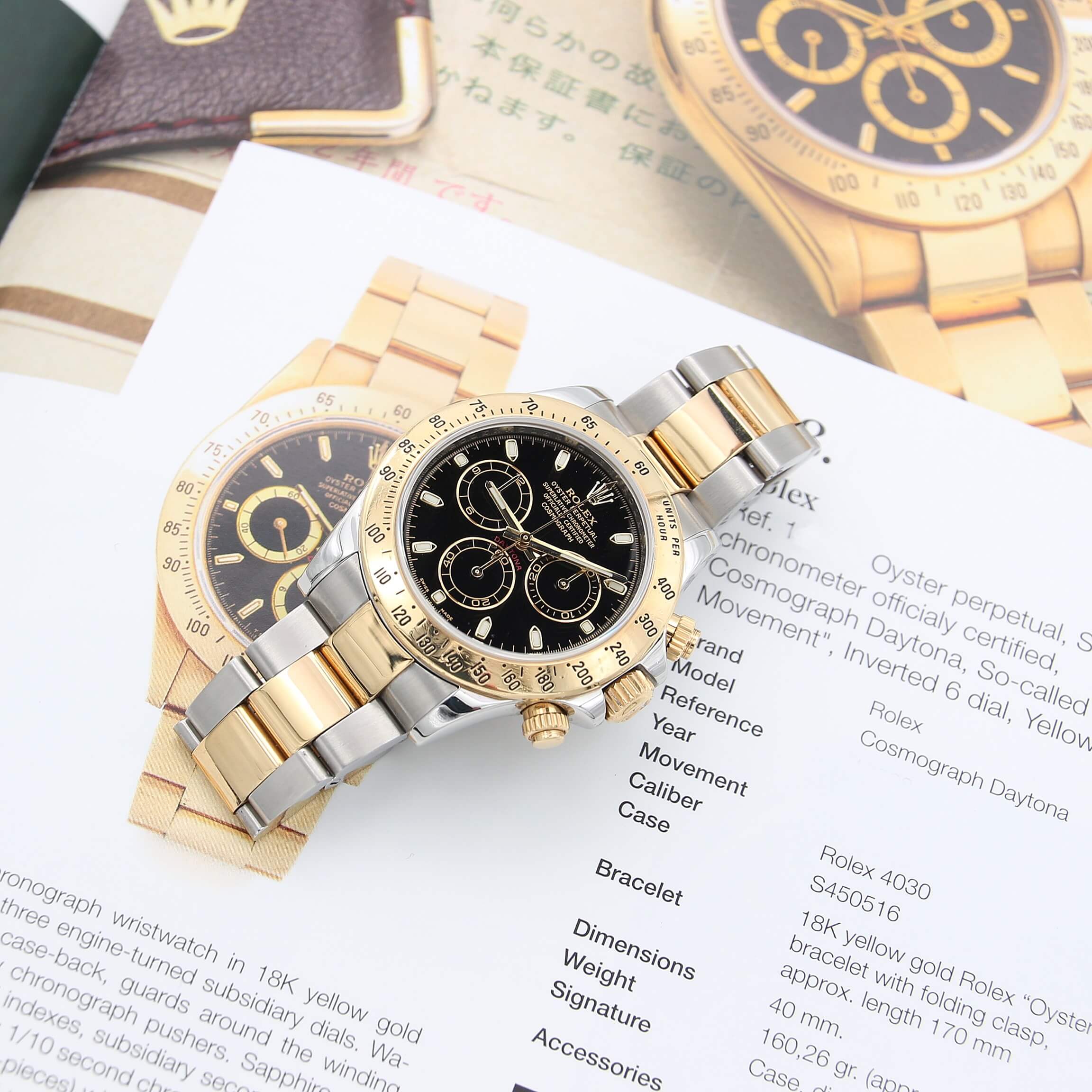 Rolex Daytona ref. 116523 Steel/Gold Black Dial - Full Set Card Italy 2012 - Image 2